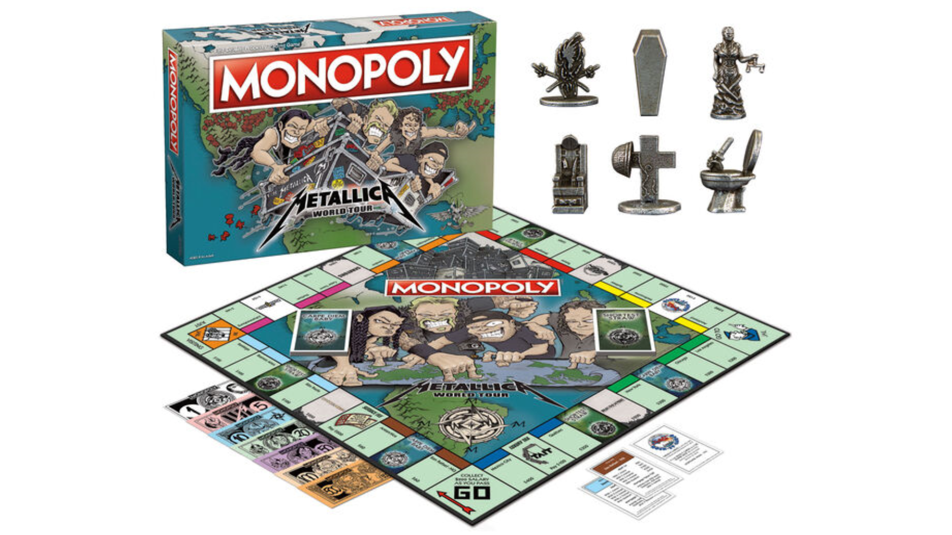 Image for New Metallica Monopoly gives fans a chance to hoard Metalli-bucks and play as a toilet