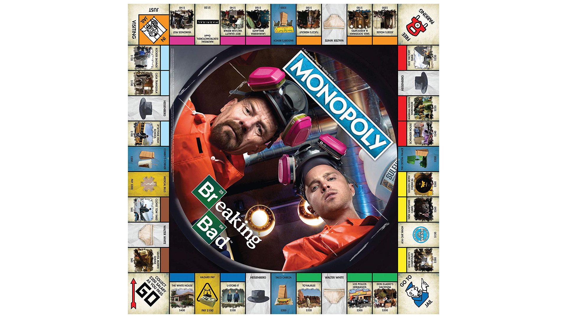 Monopoly: Breaking Bad Edition game board.