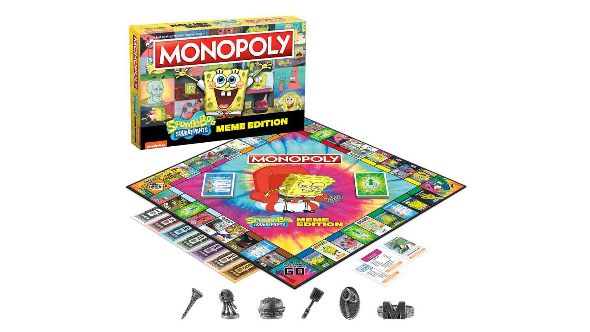 Monopoly: Spongebob Squarepants Meme Edition layout