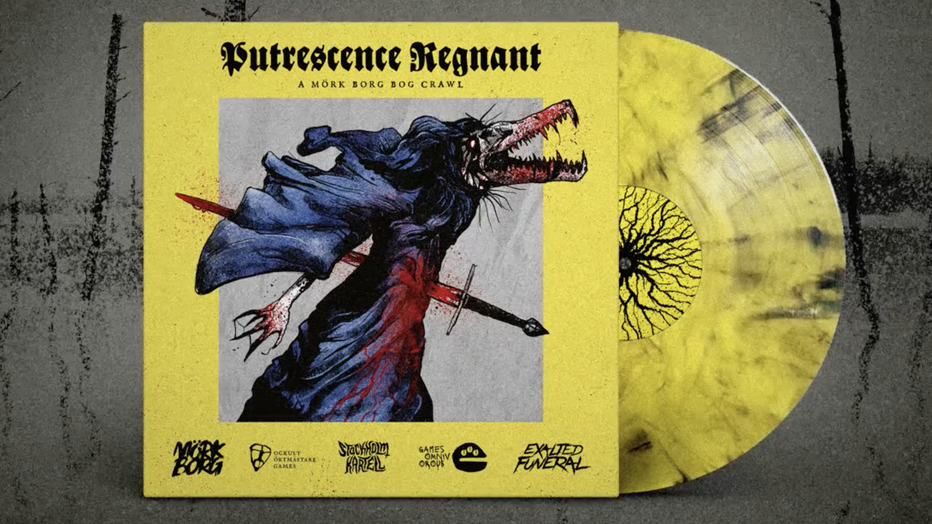 Image for Mörk Borg’s Putrescence Regnant is a grim ‘bog crawl’ adventure releasing as a vinyl music album