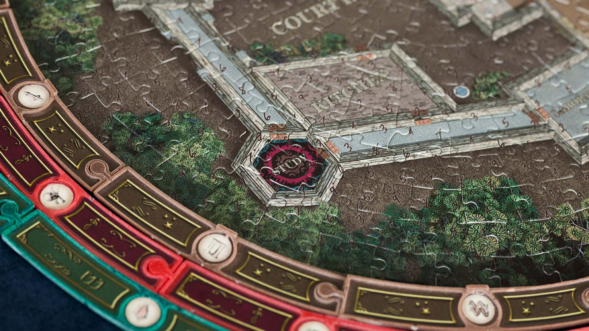 Mother of Frankenstein board game puzzle rings