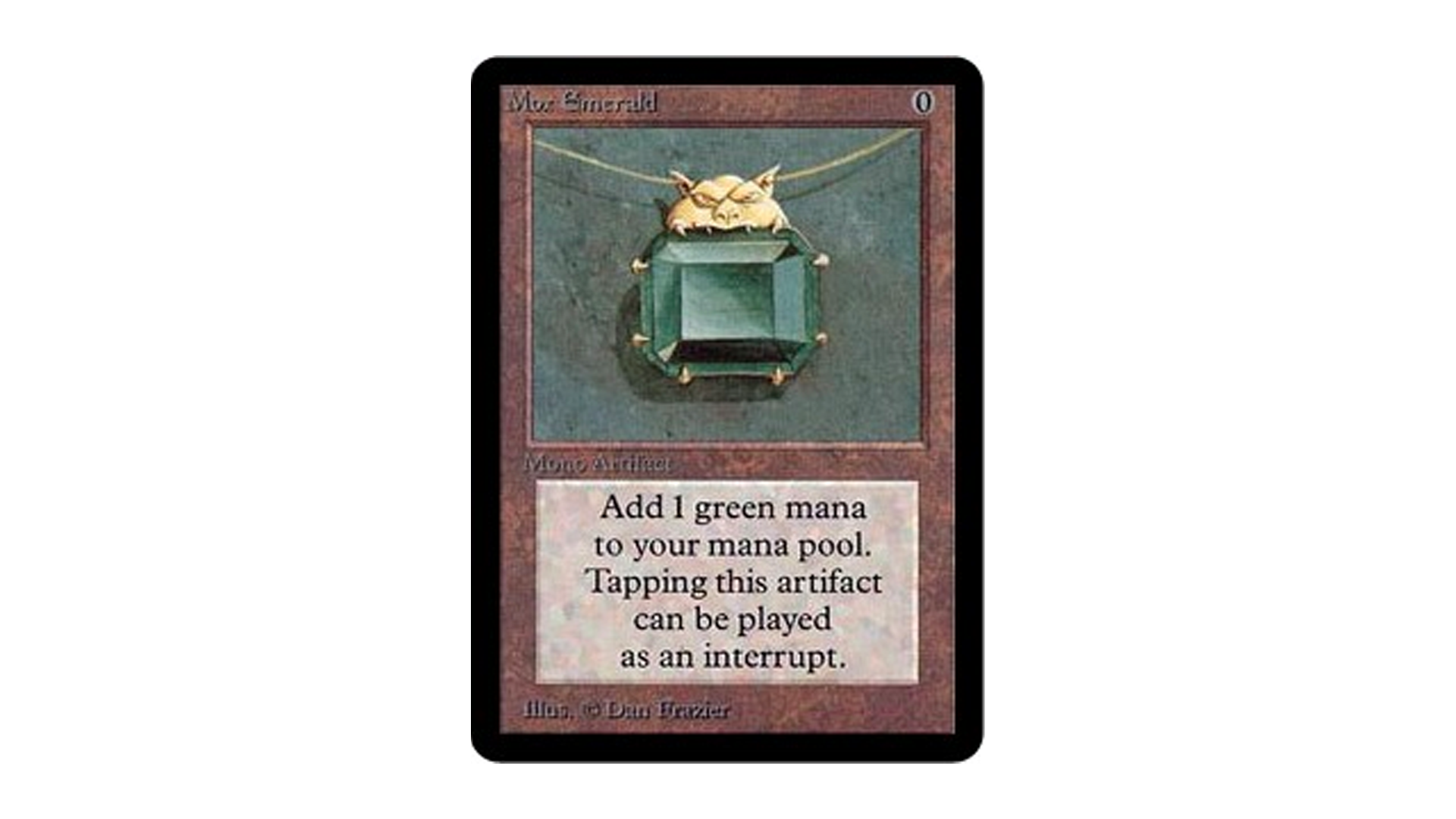 MtG drahé a vzácné karty Mox Emerald