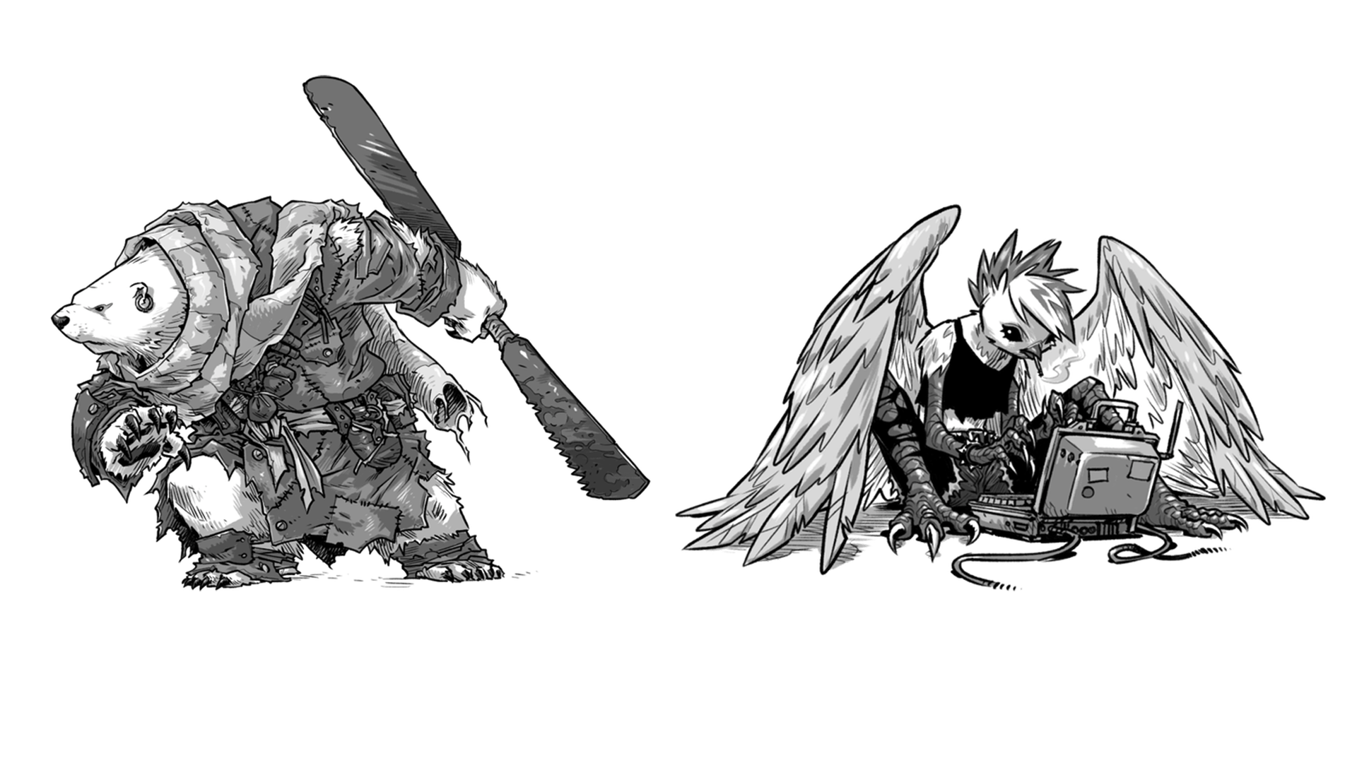 Artwork for Mutants in the Next featuring two playable characters