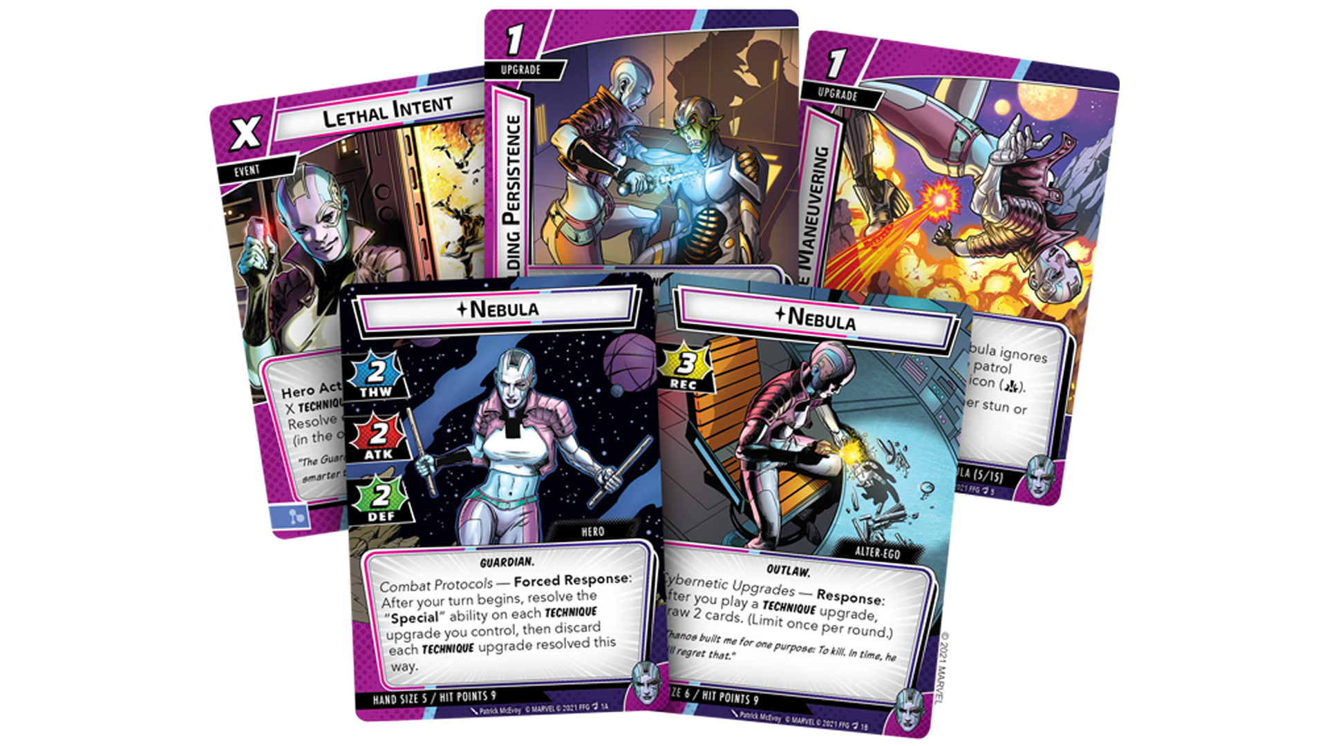 Marvel Champions Nebula pick your card 