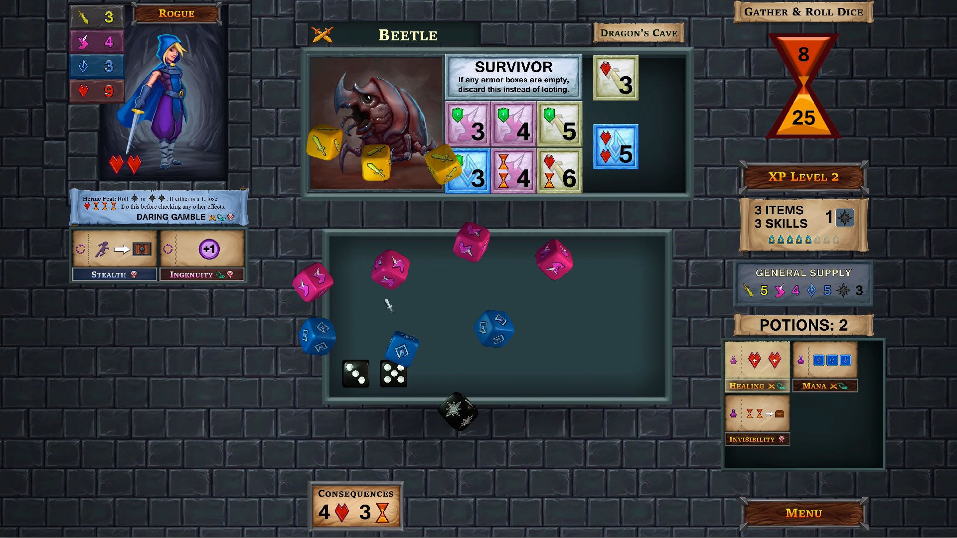 Pick Up One Deck Dungeon On Ios And Android For Under 1 Dicebreaker
