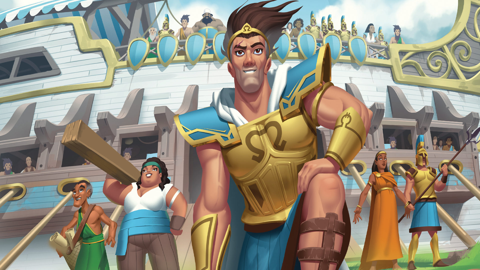 The artwork for the Orichalcum board game.