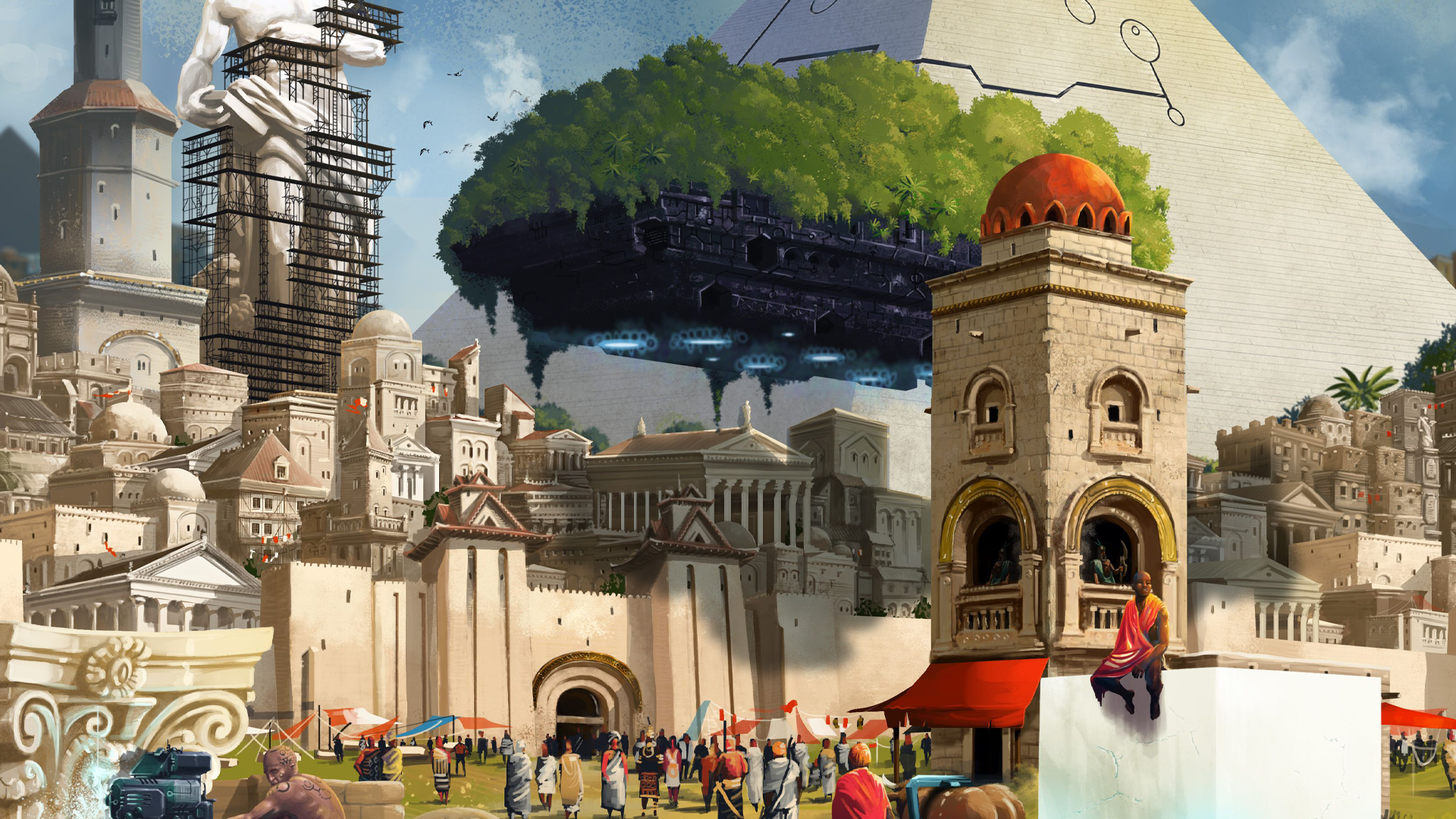 Origins: First Builders board game artwork