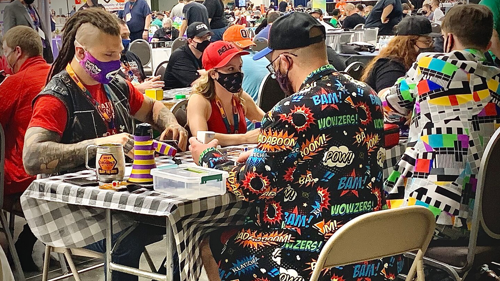 An image of the attendees at Origins Game Fair 2021