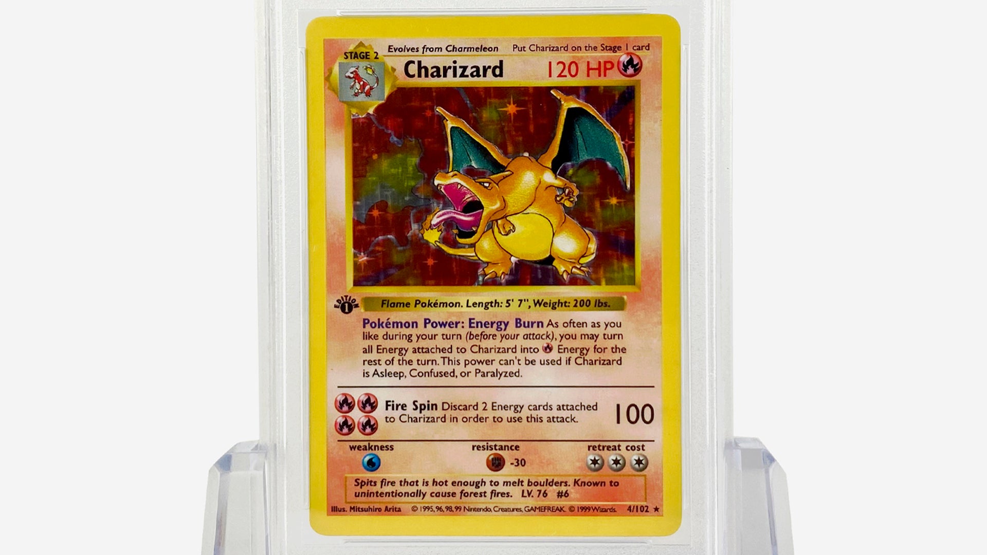 1999 Shiny Charizard Pokemon Card Sells For Record 169 000 Dicebreaker