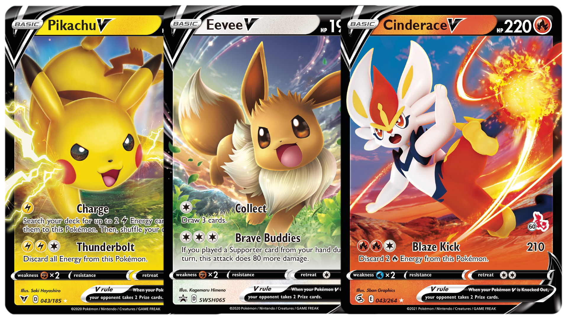 Image for Pokémon TCG’s Battle Academy box gets a 2022 update with Pikachu, Eevee and Cinderace decks and Pokémon V cards
