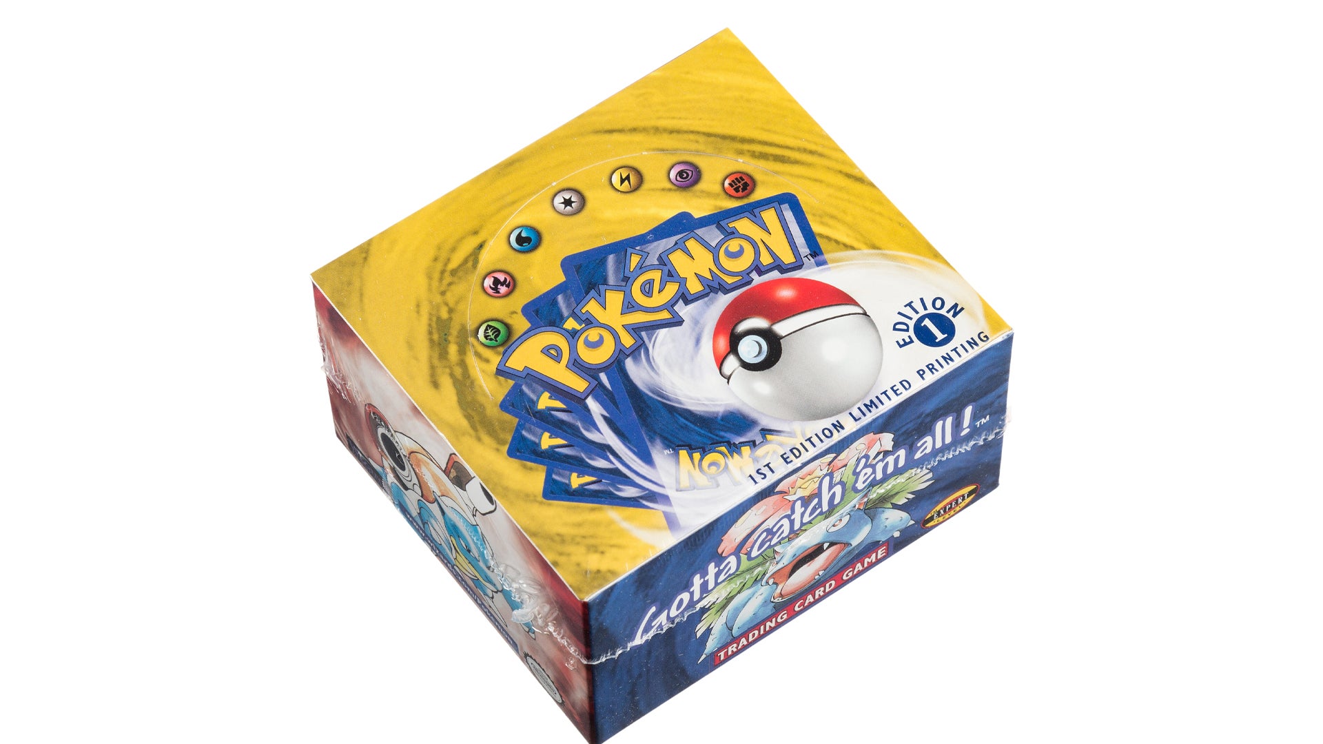 Sealed box of firstedition Pokémon card game boosters goes on auction