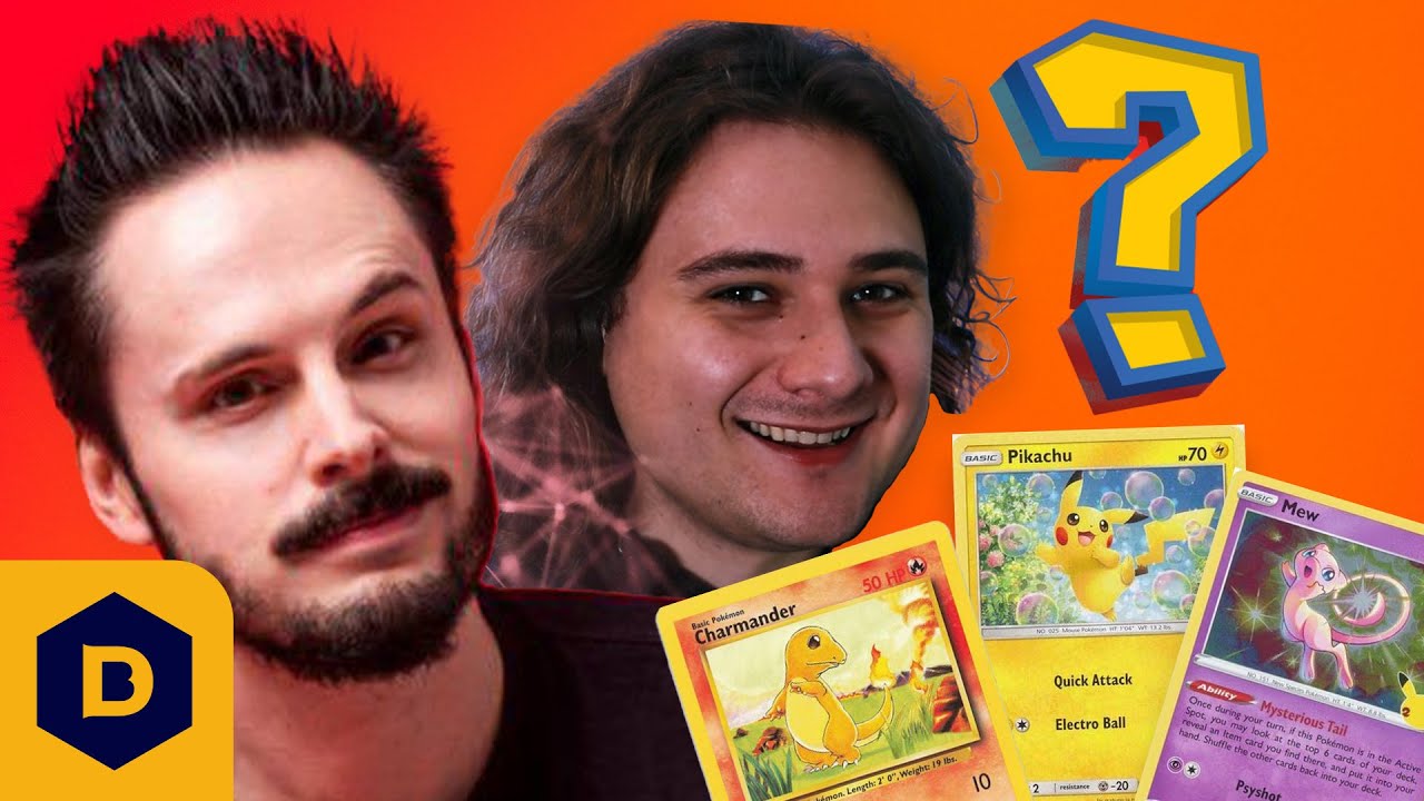 Image for Pokémon meets Monikers as Ace Trainer Liam and Bird Keeper Toby try to guess Pokémon card charades!