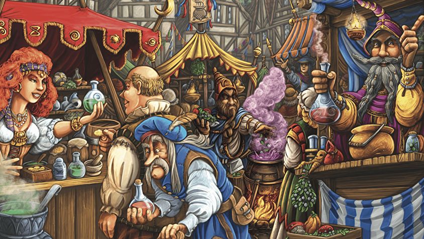 Schmidt , Quacks of Quedlinburg , Board Game , Ages 10+ , 2-4 Players , 45 Minutes Playing Time