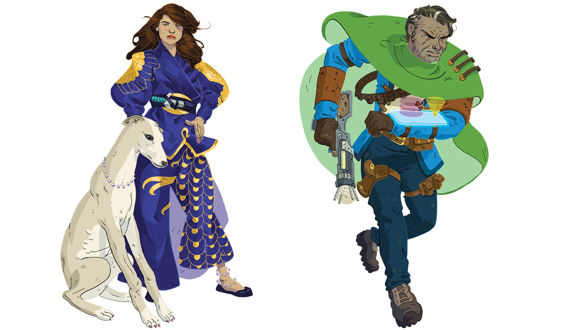 Quest RPG expansion character artwork