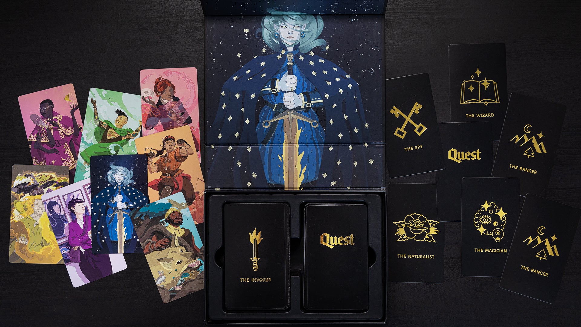 Quest roleplaying game card box