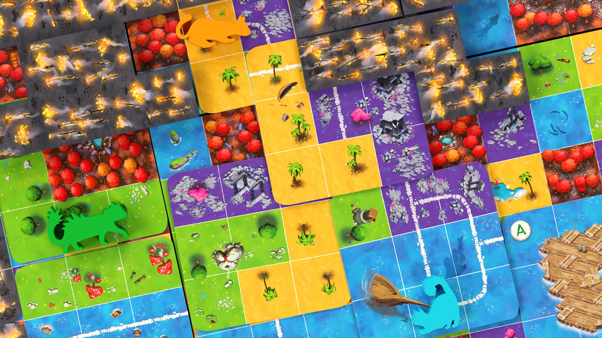 Image for Isle of Cats board game sequel teams up players to rescue kitties from a fire