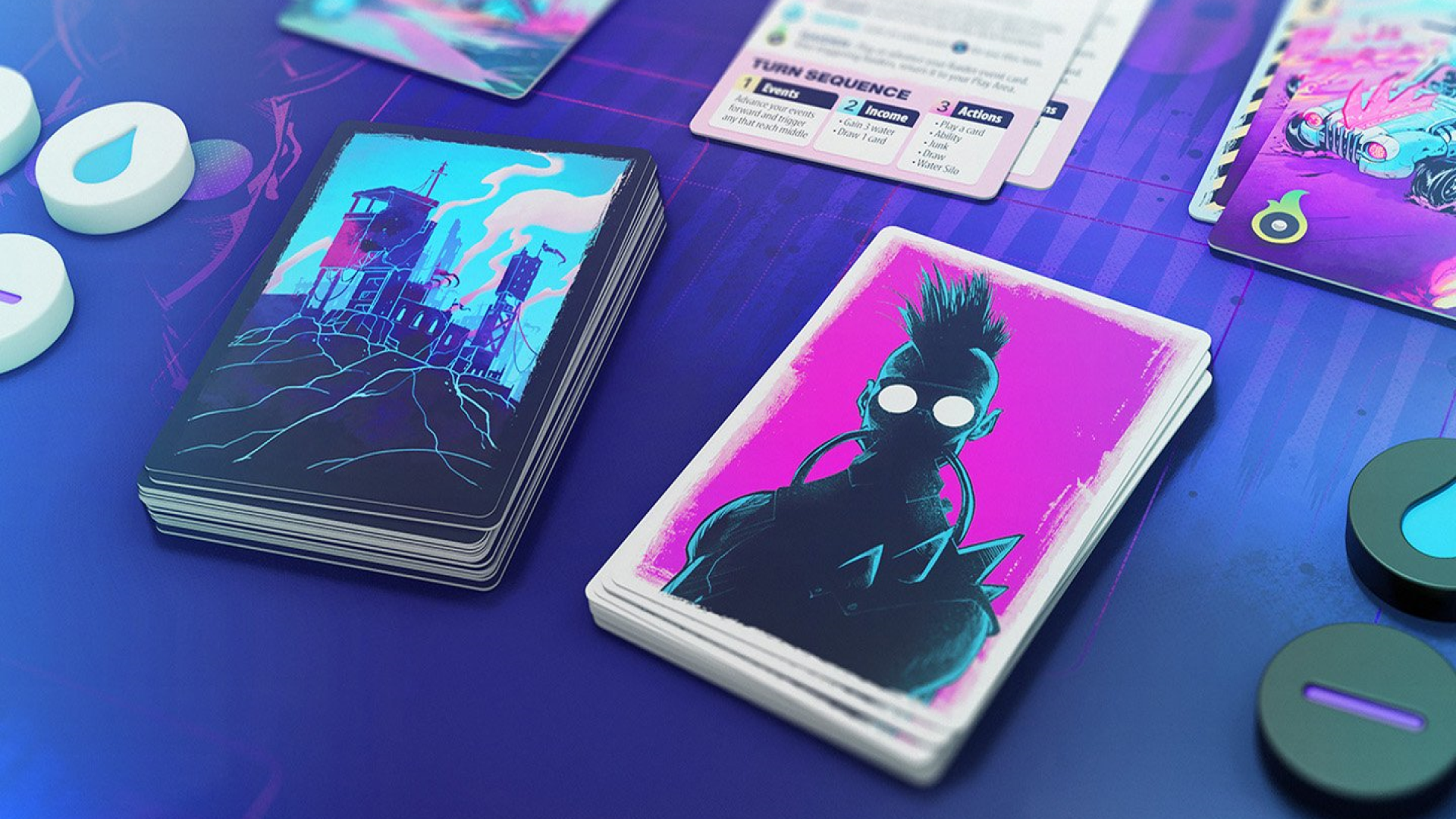 Image for Radlands teases competitive card action in a neon wasteland