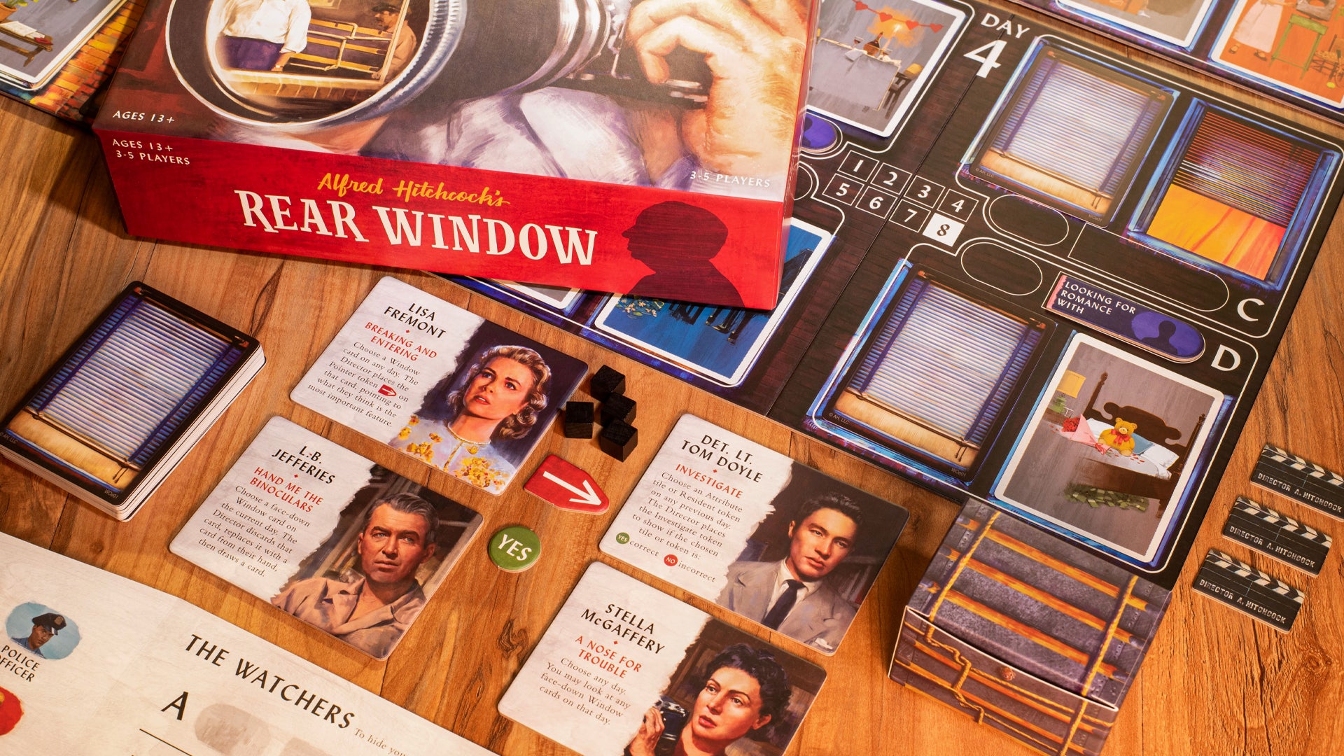 Image for Rear Window, Alfred Hitchcock’s classic thriller film, is being turned into a co-op board game