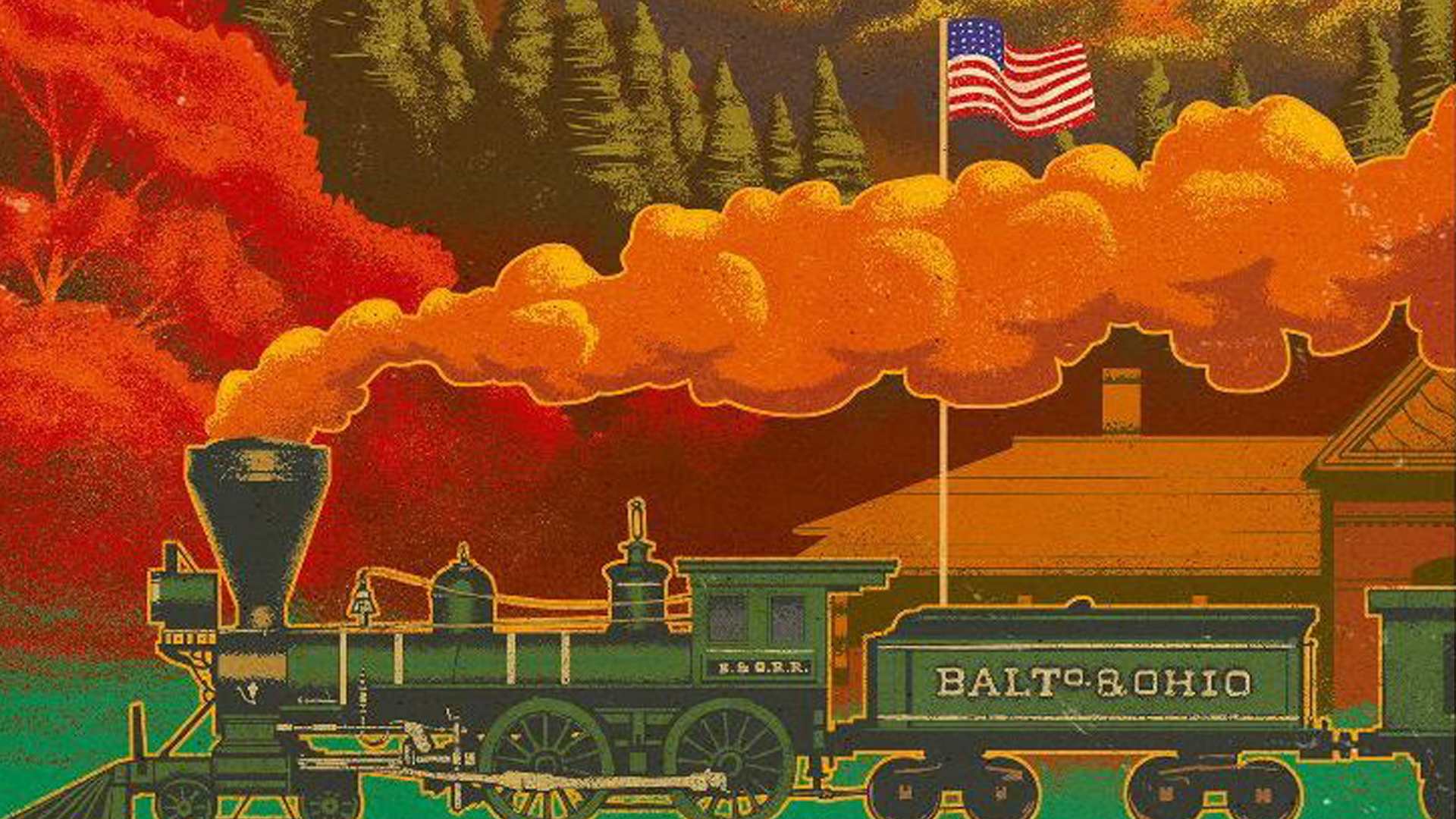 Ride the Rails board game artwork
