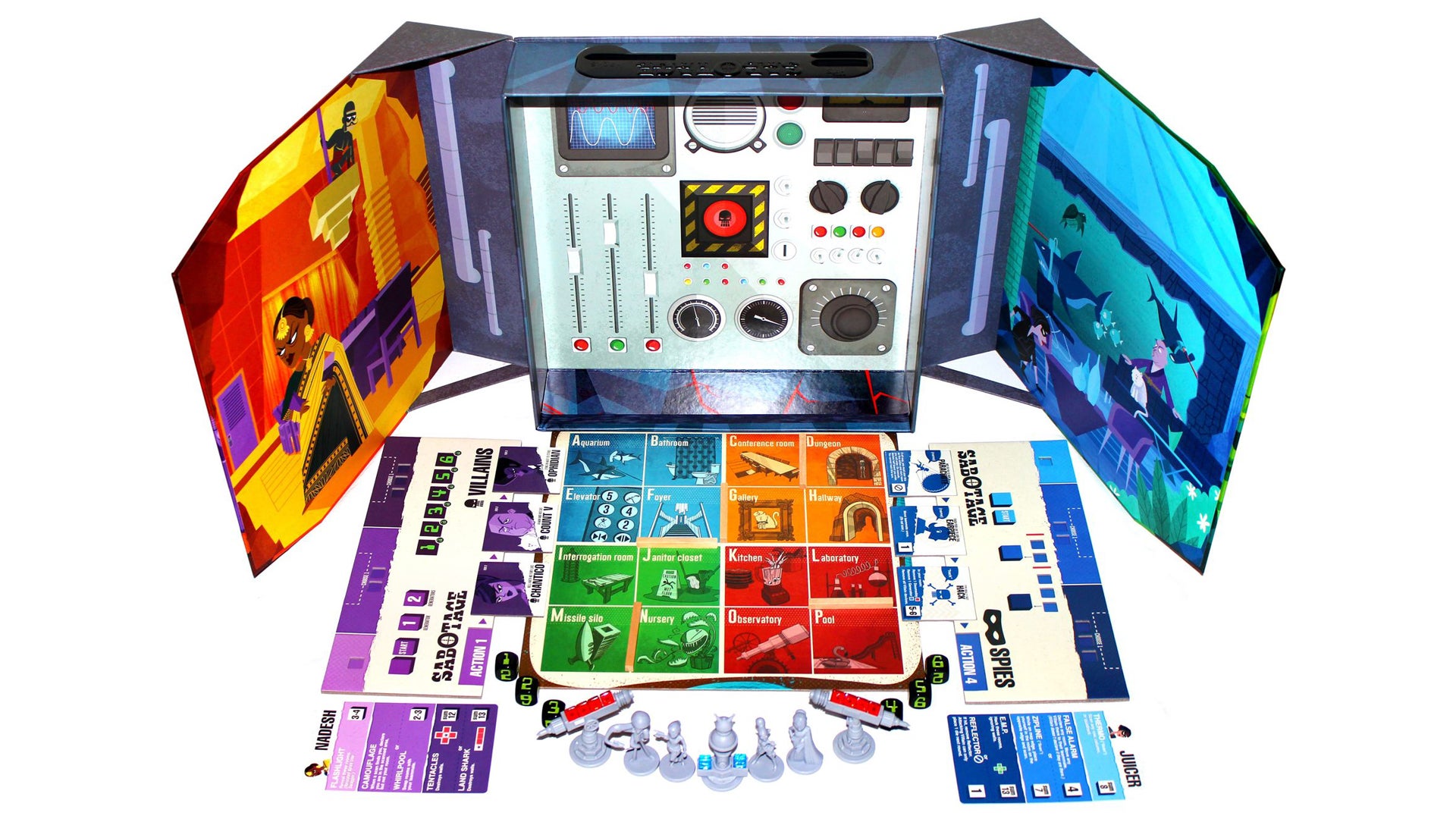 Sabotage board game layout