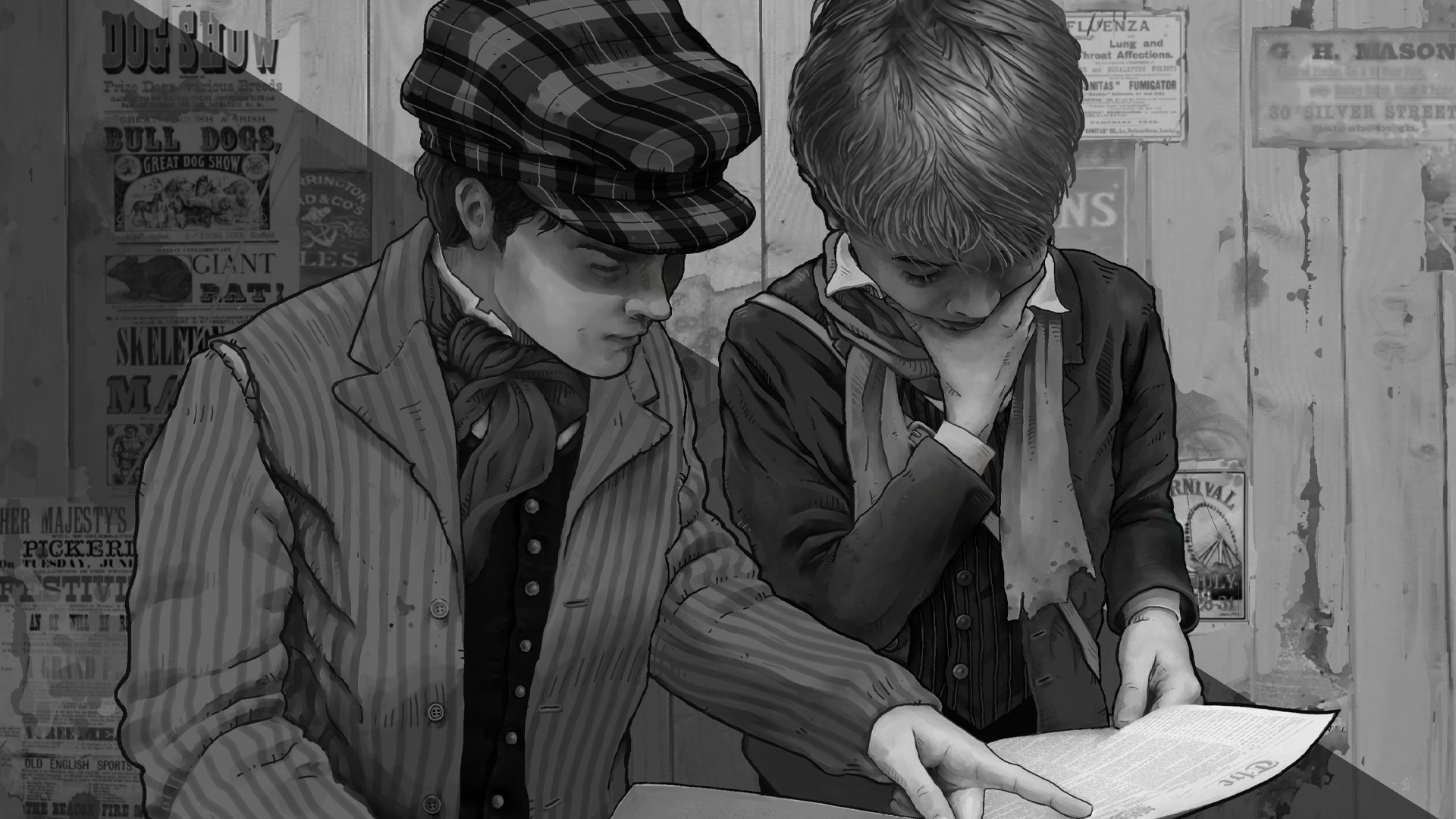 Sherlock Holmes: Baker Street Irregulars board game art