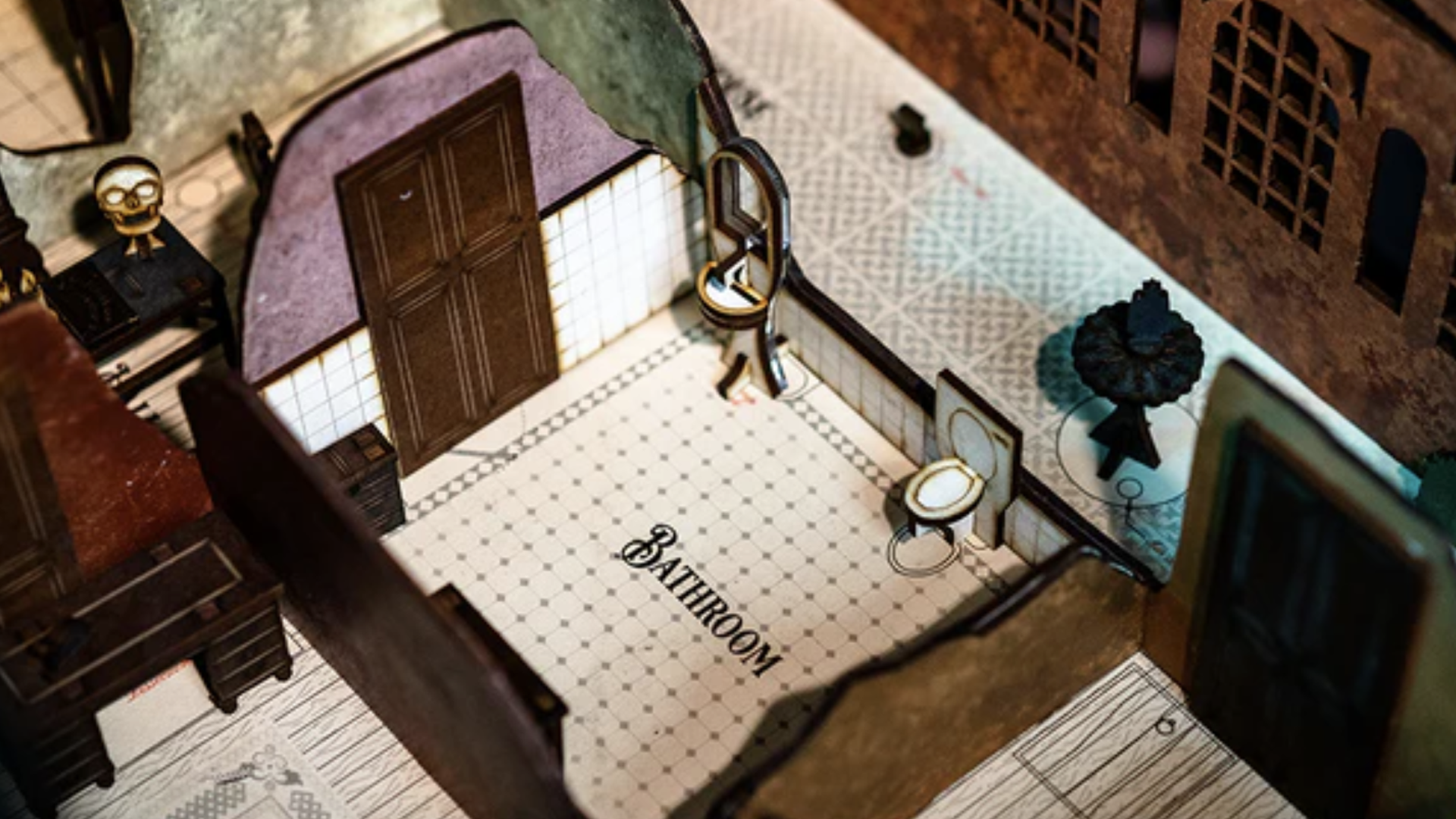 Image for Spectre & Vox is an escape room game played inside a complete 3D haunted house