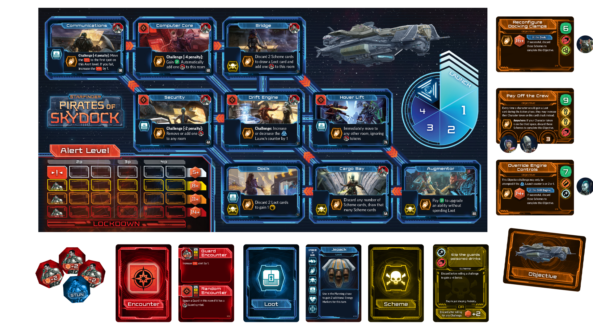 Starfinder: Pirates of Skydock layout image