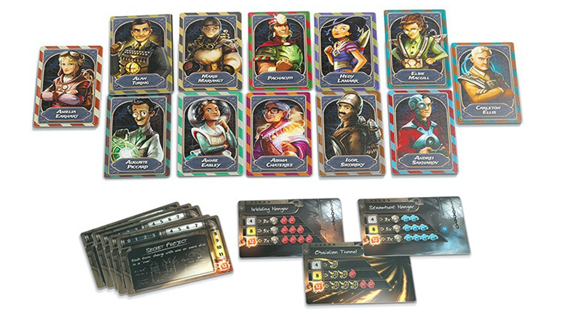 Steampunk Rally Fusion board game layout