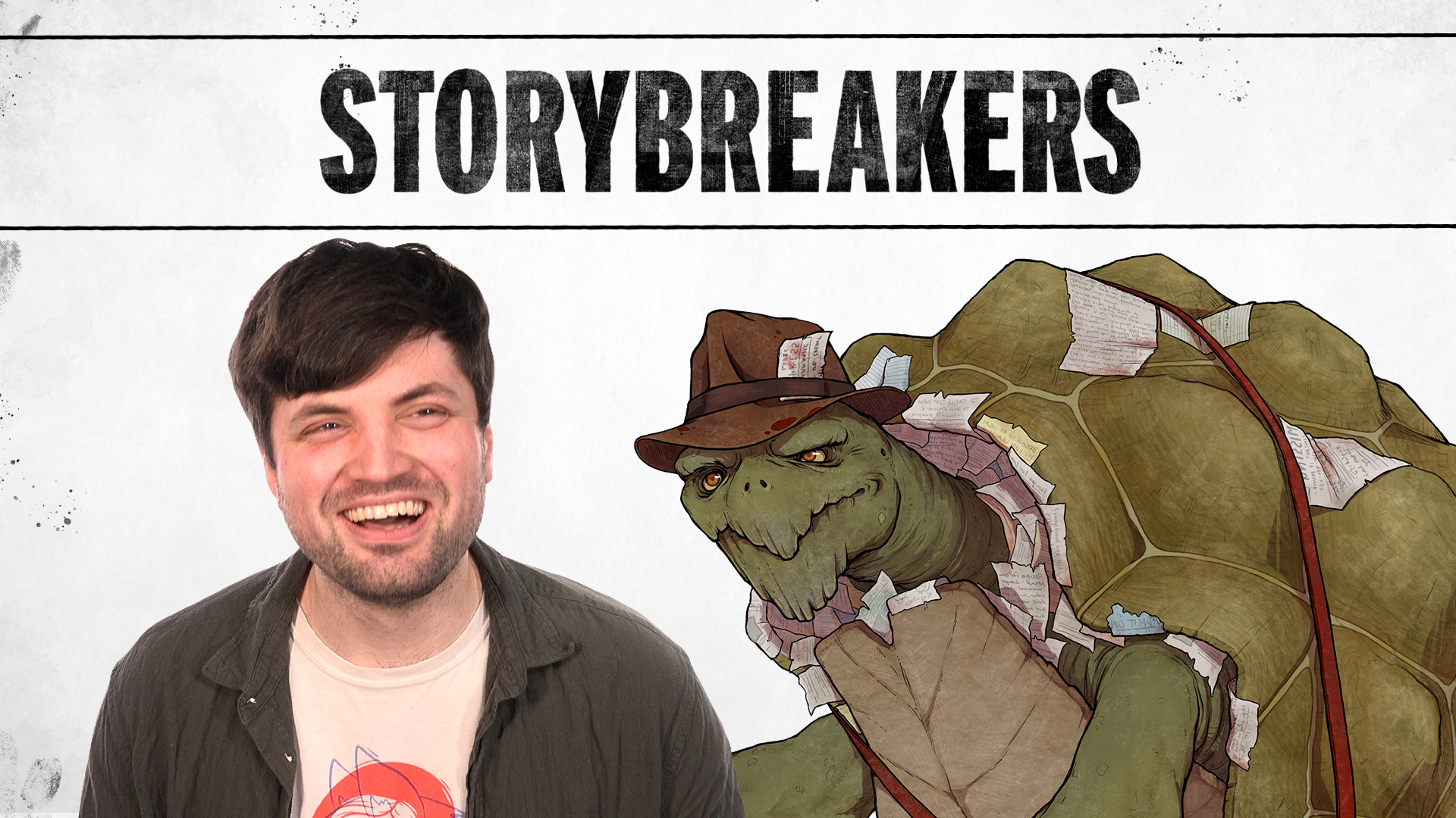 Image for Storybreakers characters: Hunter Burrows, a veteran tortle reporter who got too close to the truth