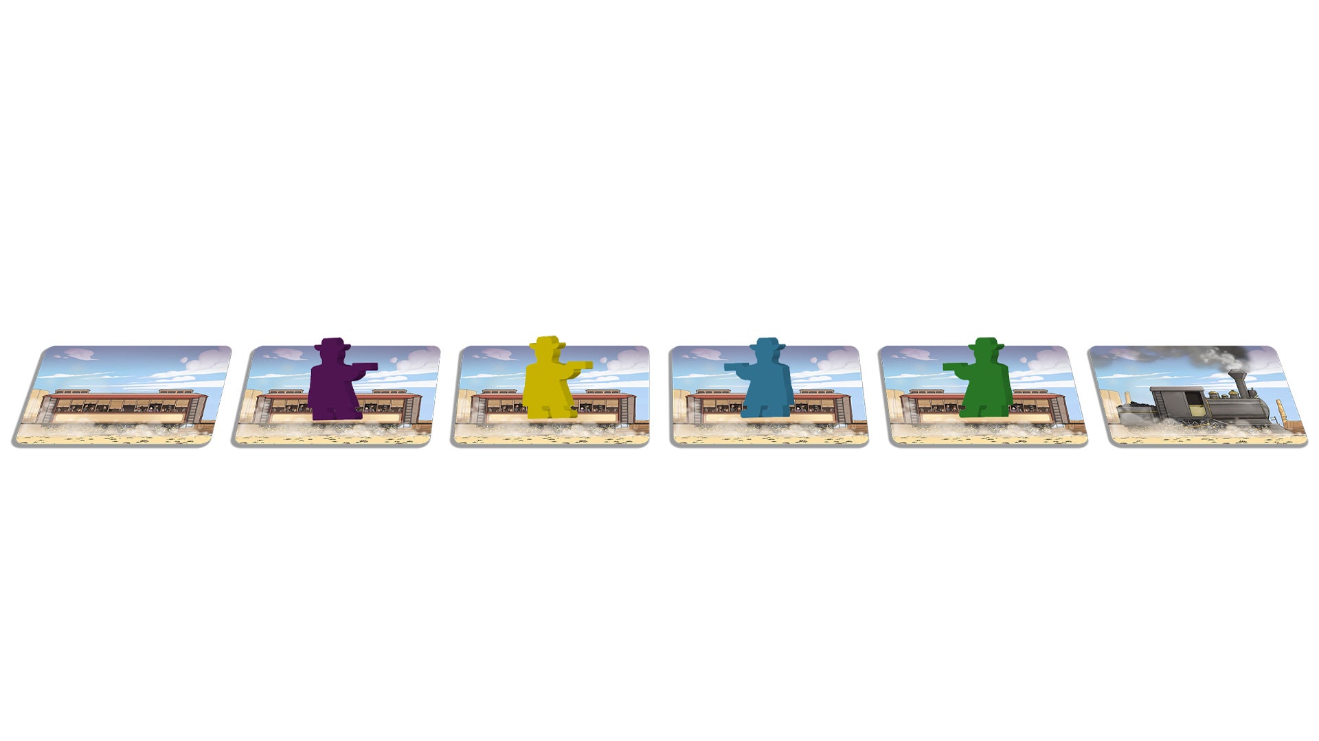 Super Colt Express board game card layout
