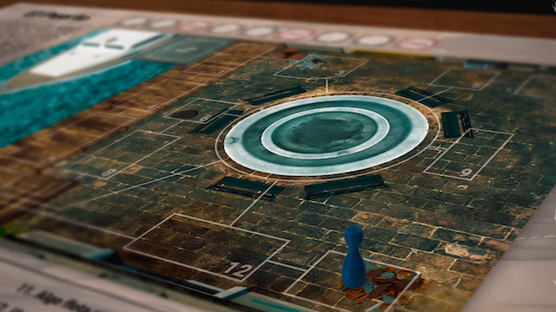 A close-up image of a map for The Cottage adventure game.