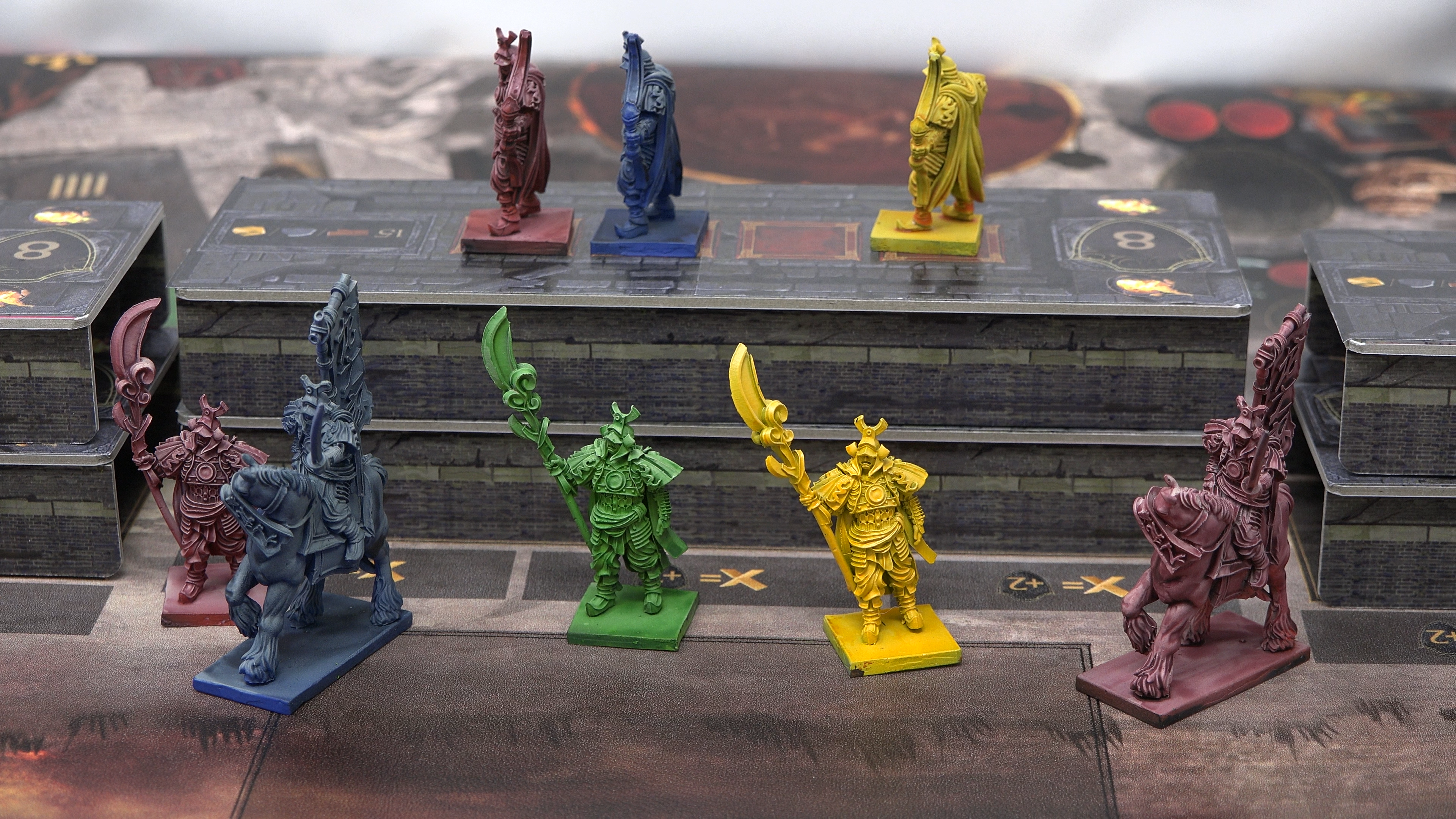 The Great Wall prototype board game miniatures