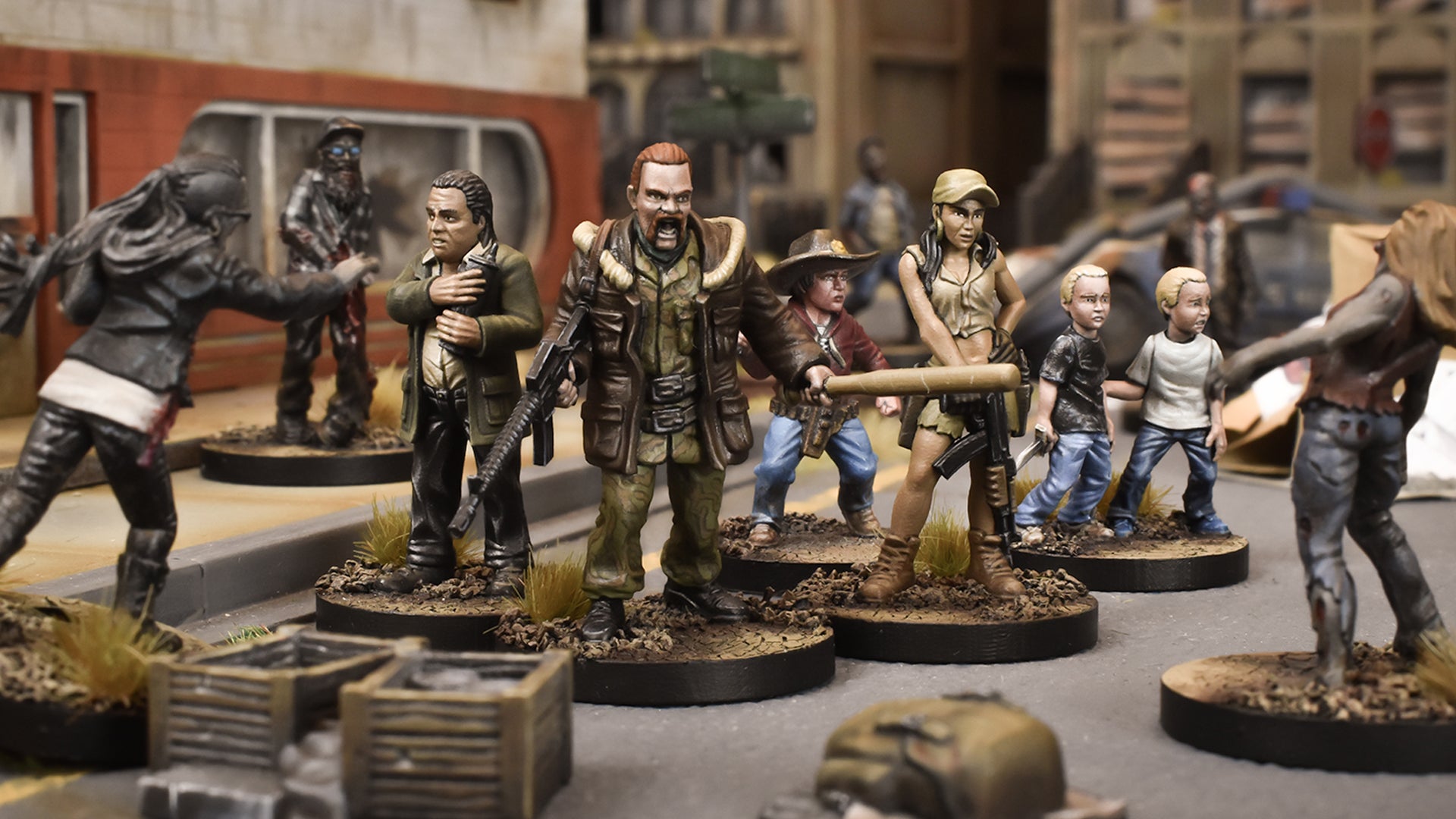 The Walking Dead All Out War miniatures