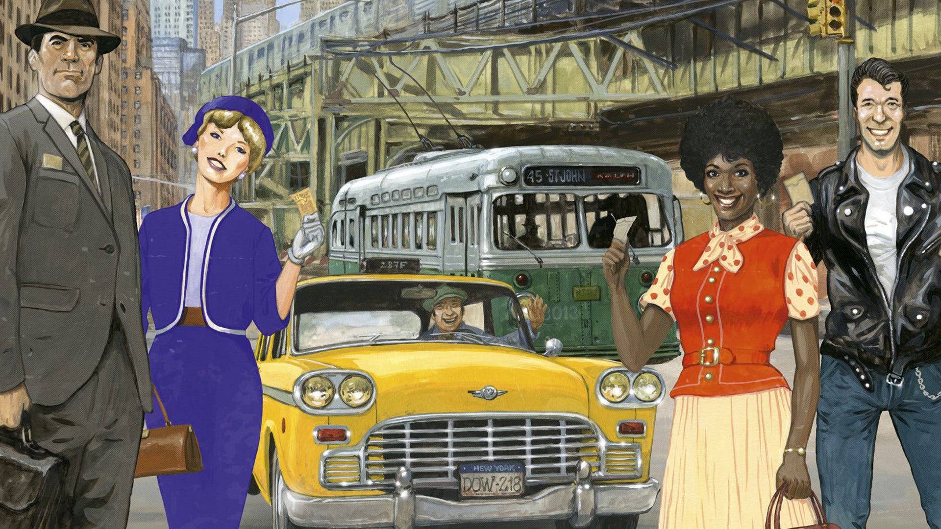 Ticket to Ride: New York family board game box artwork