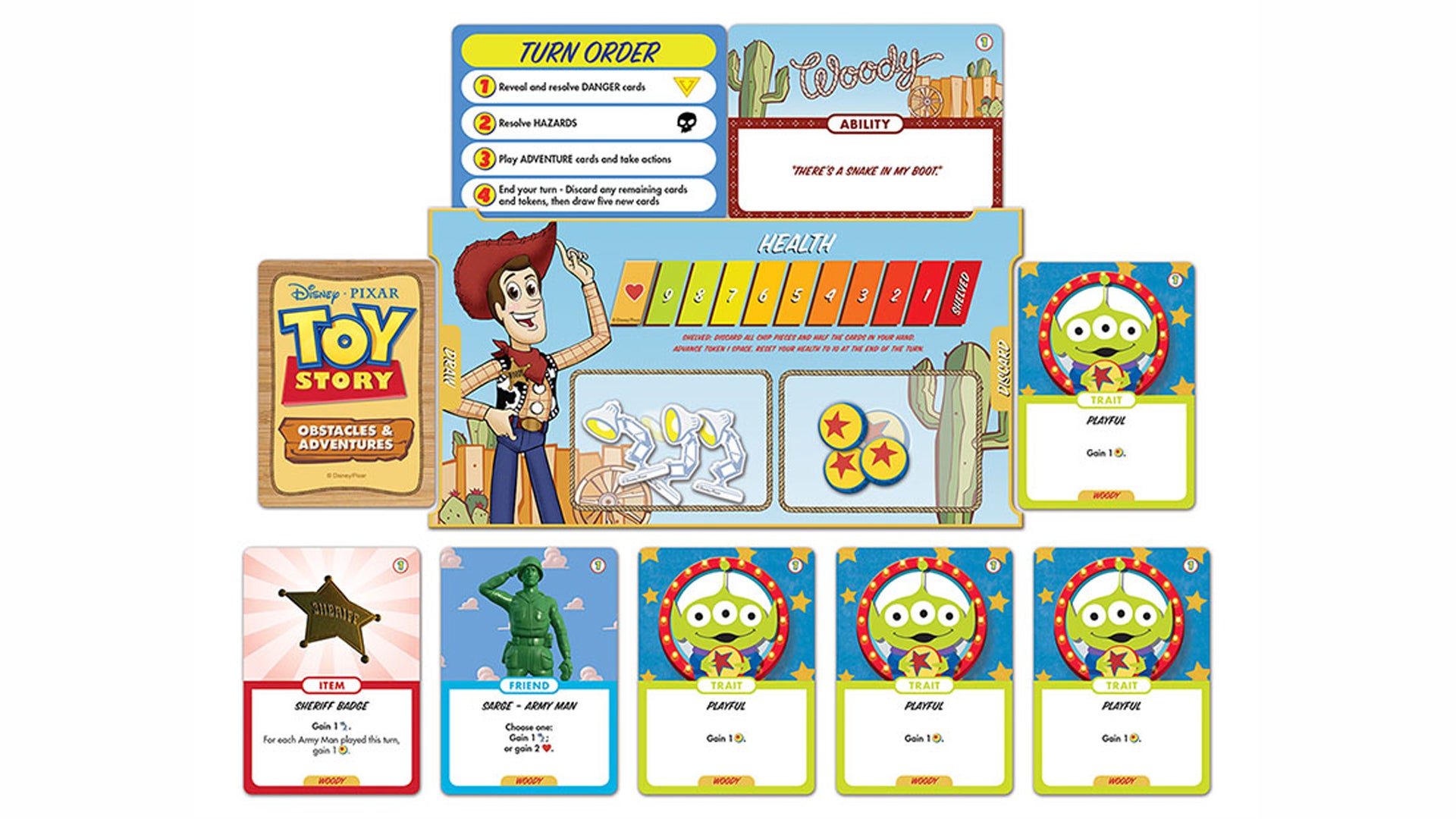 Toy Story: Obstacles and Adventures board game layout