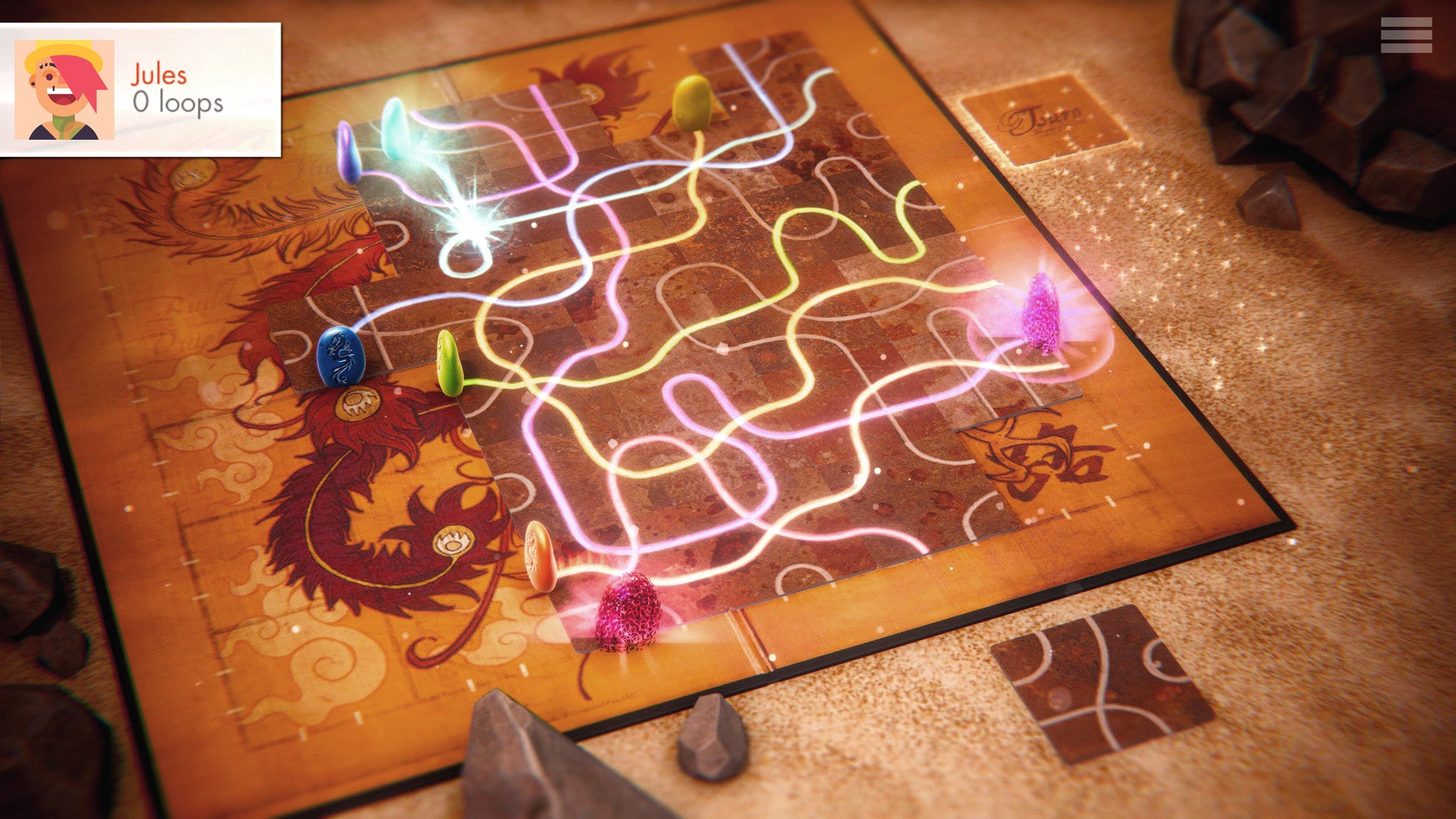 Tsuro digital game PC screenshot board