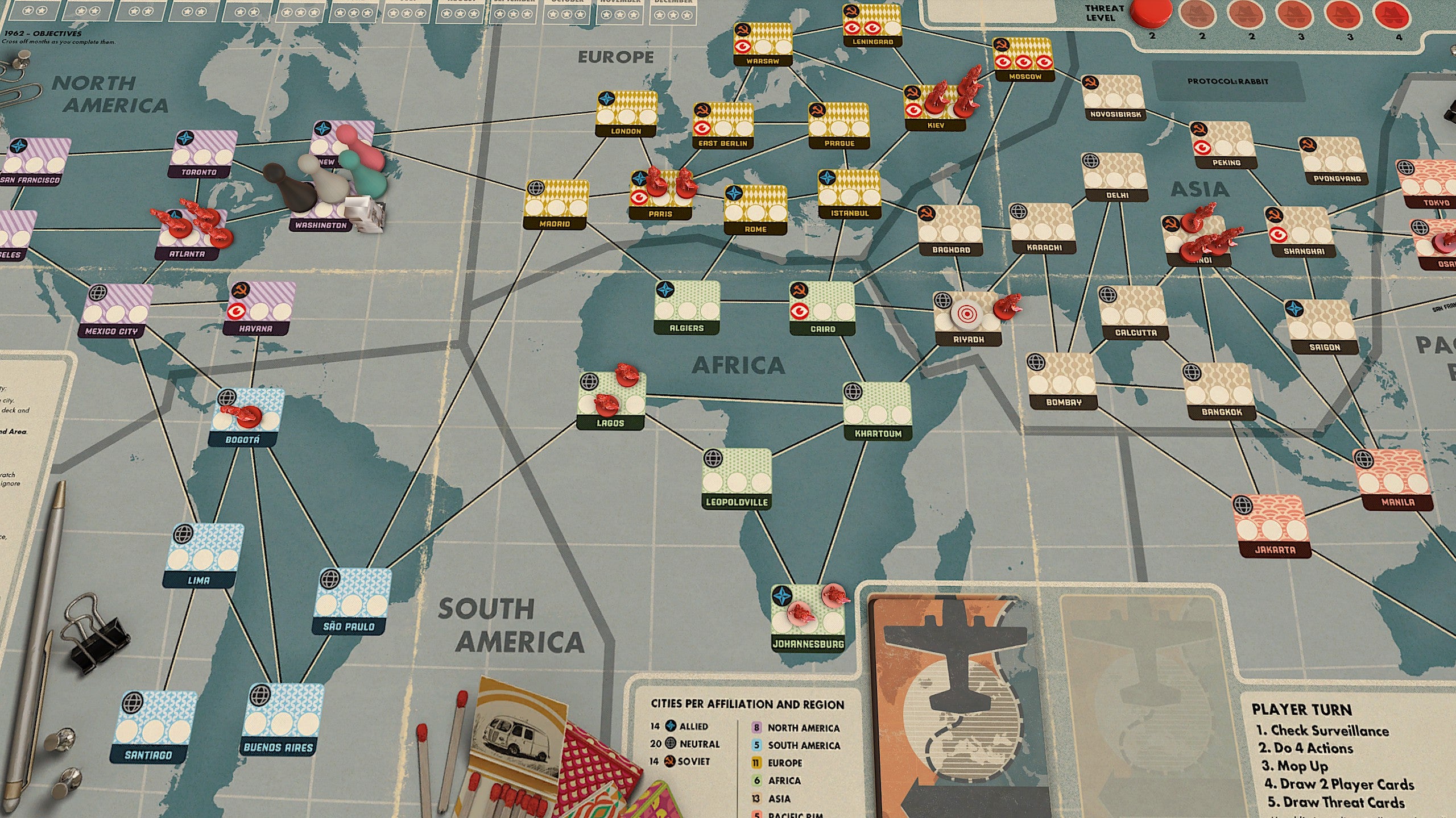 TTS mod screenshot Pandemic Legacy: Season 0 demo