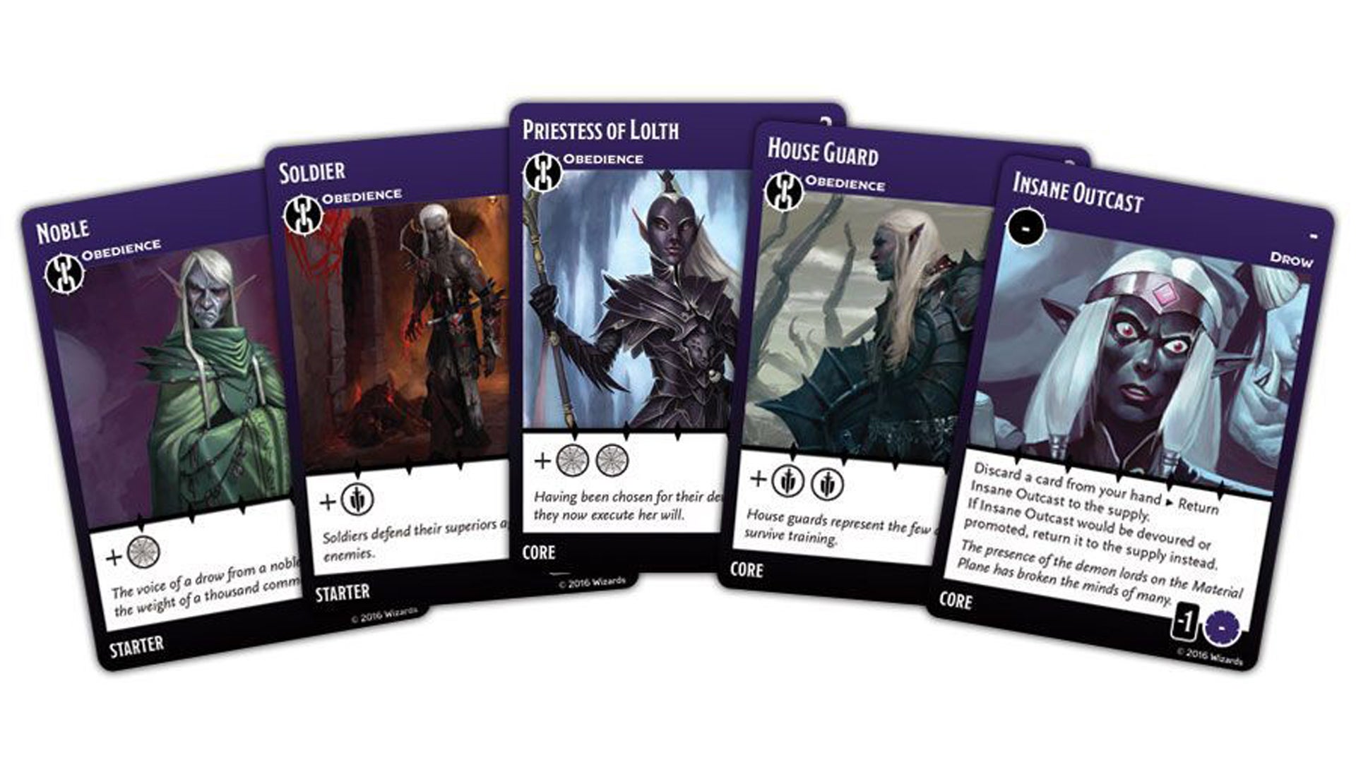 Tyrants of the Underdark board game card fan