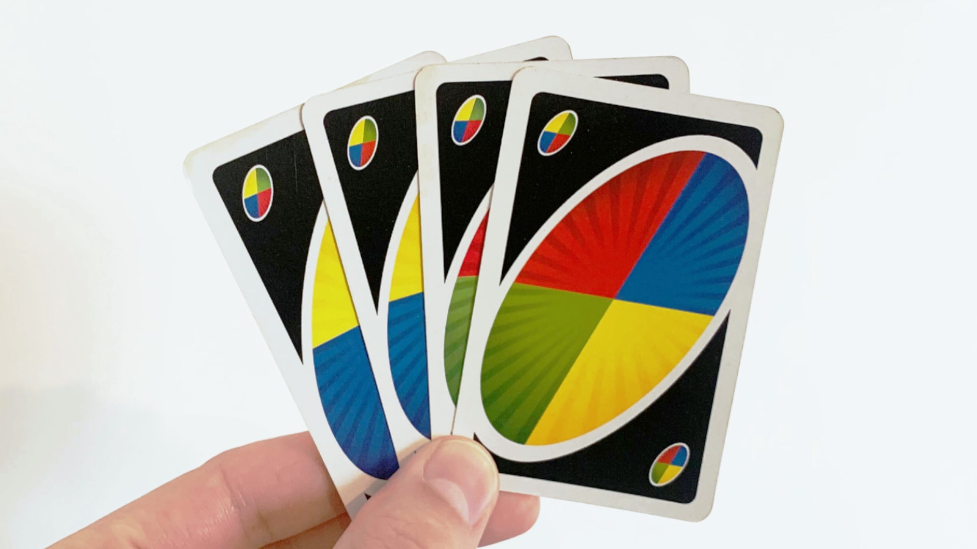 Four UNO Wild cards