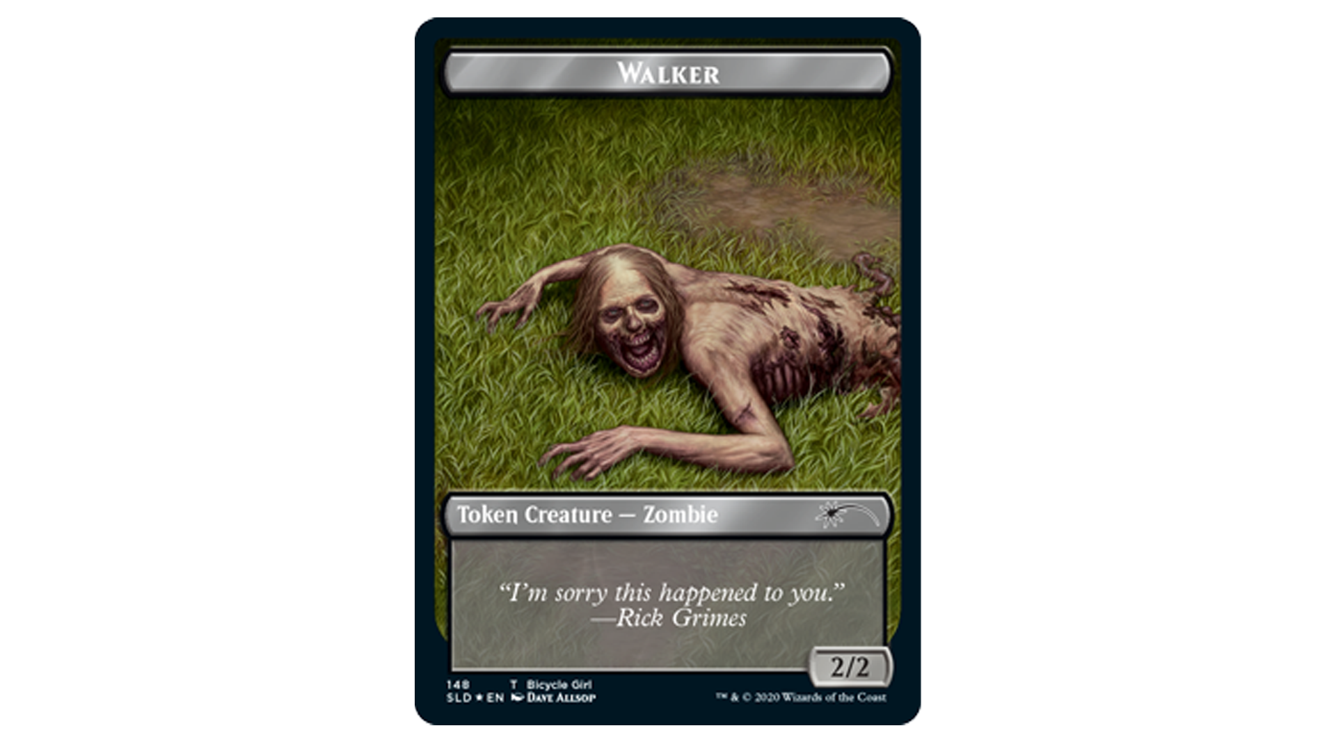 Walking Dead Secret Lair Magic: The Gathering card