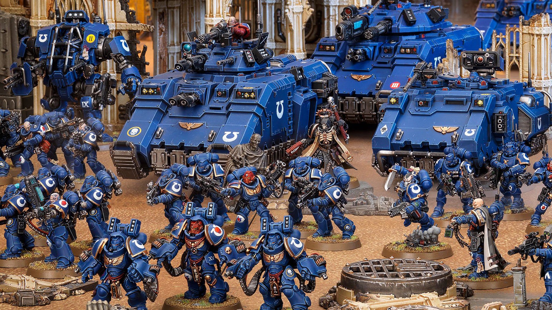 Impact Wargame Shooting Battle Board Game Miniature Blue Guard TROOP Soldier