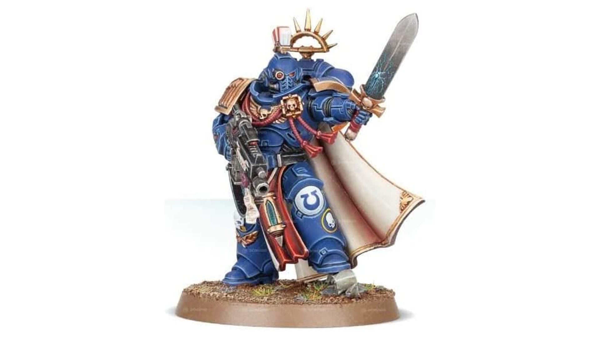 An image of a model for Warhammer 40k Space Marine Primaris Captain