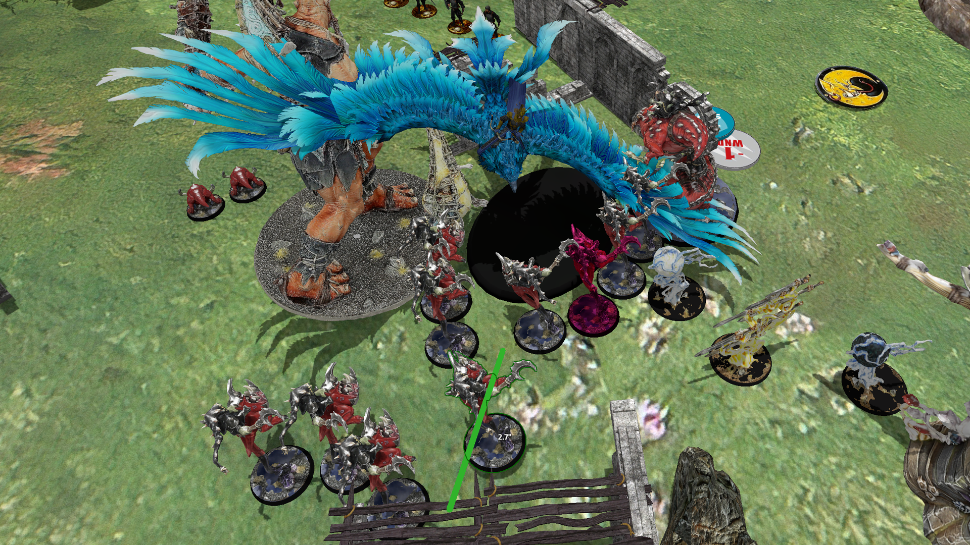 A game of Warhammer: Age of Sigmar in Tabletop Simulator