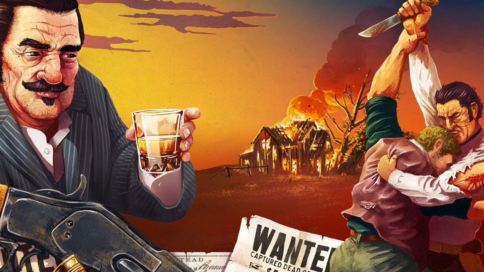 Western Legends: Blood Money board game artwork