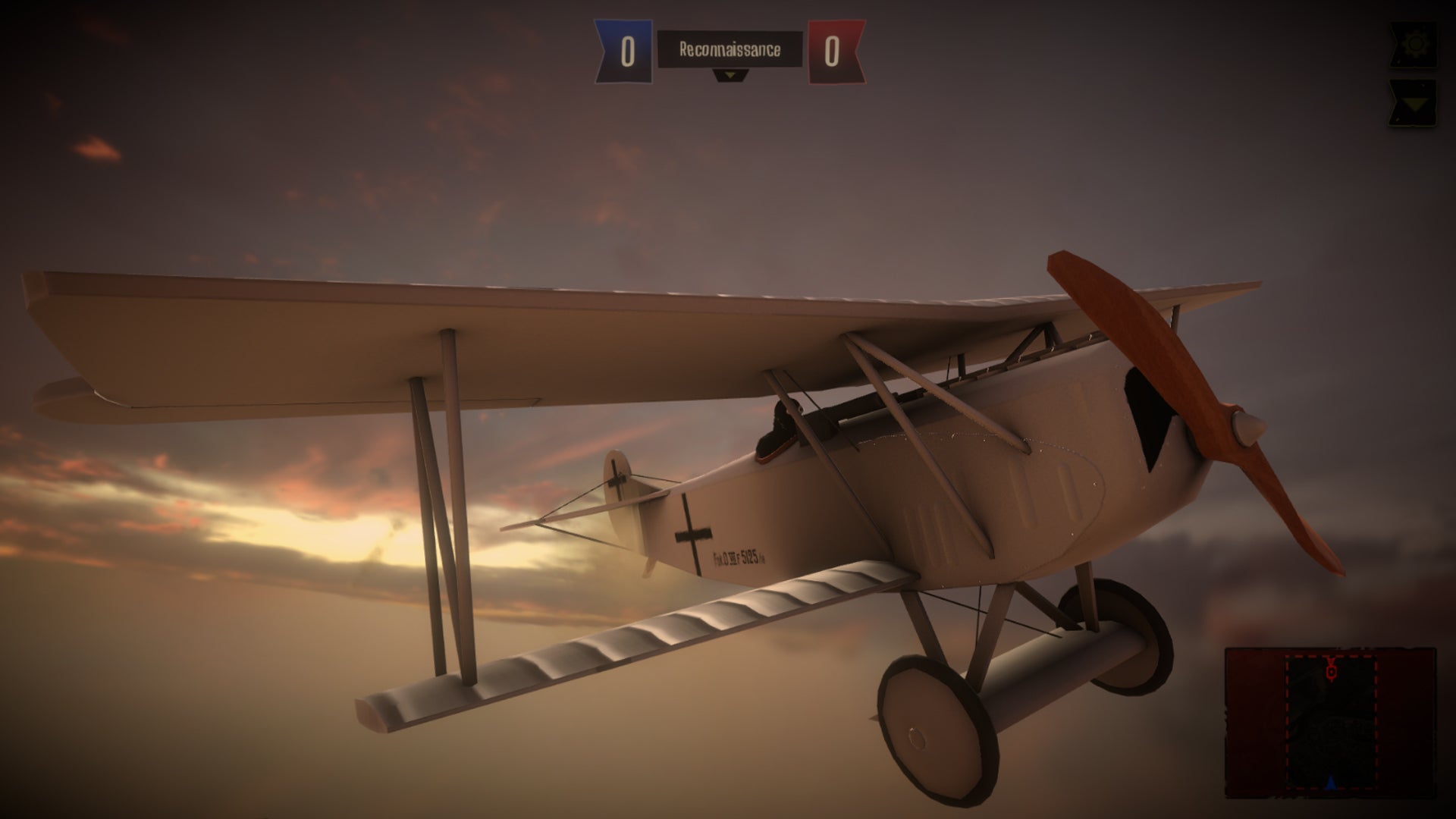 A screenshot of Wing of Glory digital featuring a flying plane