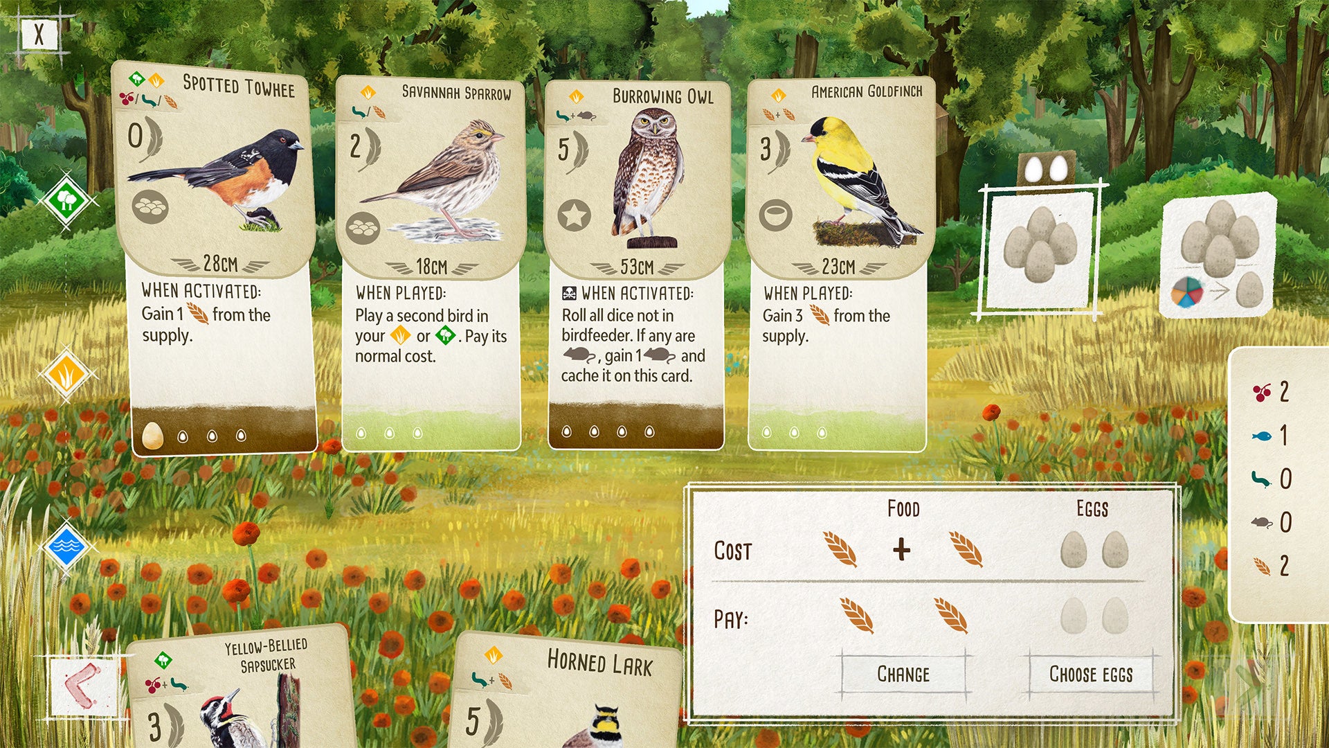 Wingspan digital board game version PC screenshot 2