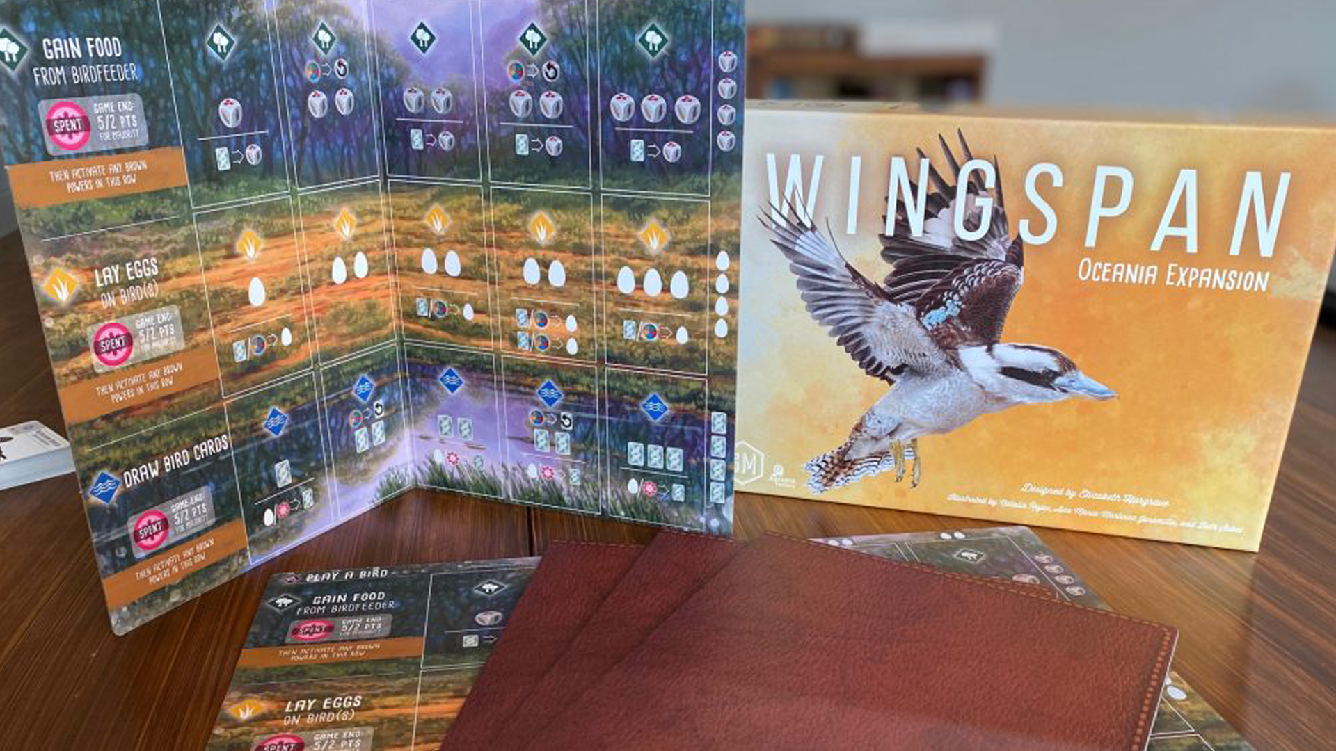 Wingspan Oceania Expansion player boards