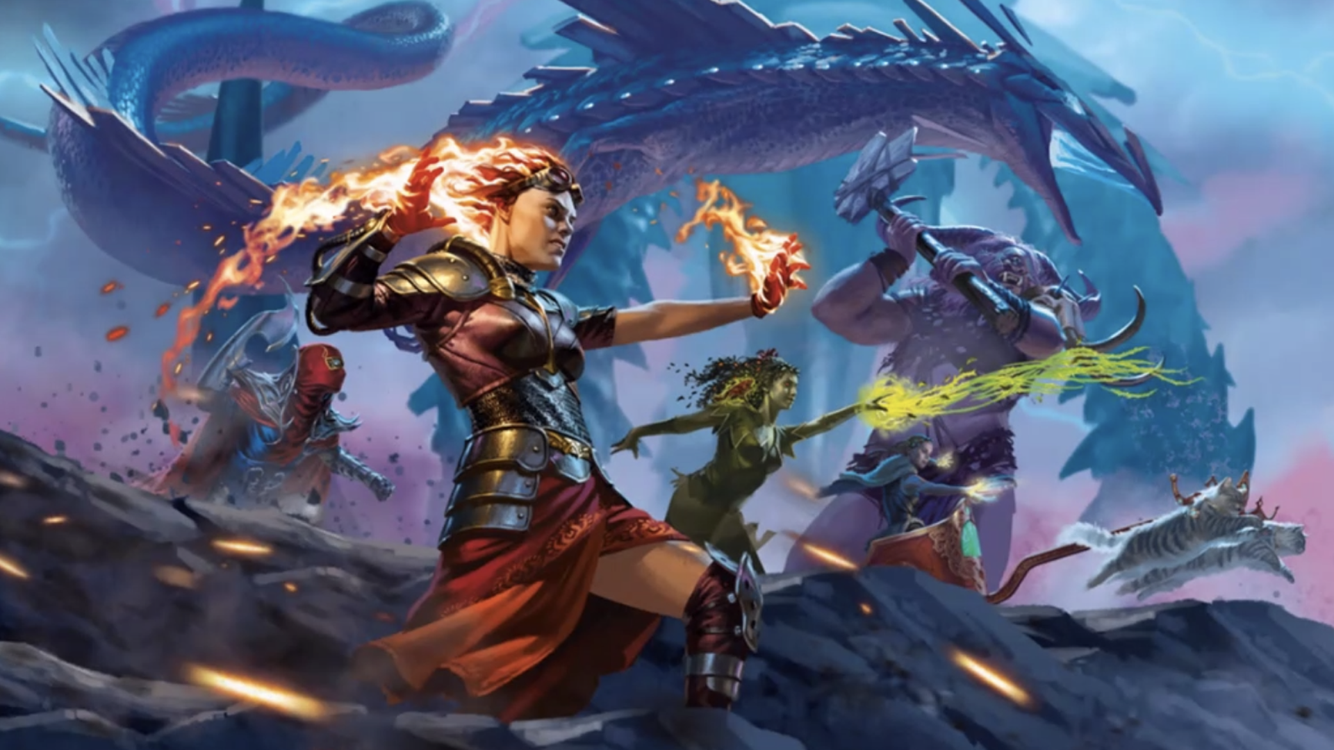 Artwork for Magic: The Gathering featured in Wizards Presents 2022 event.