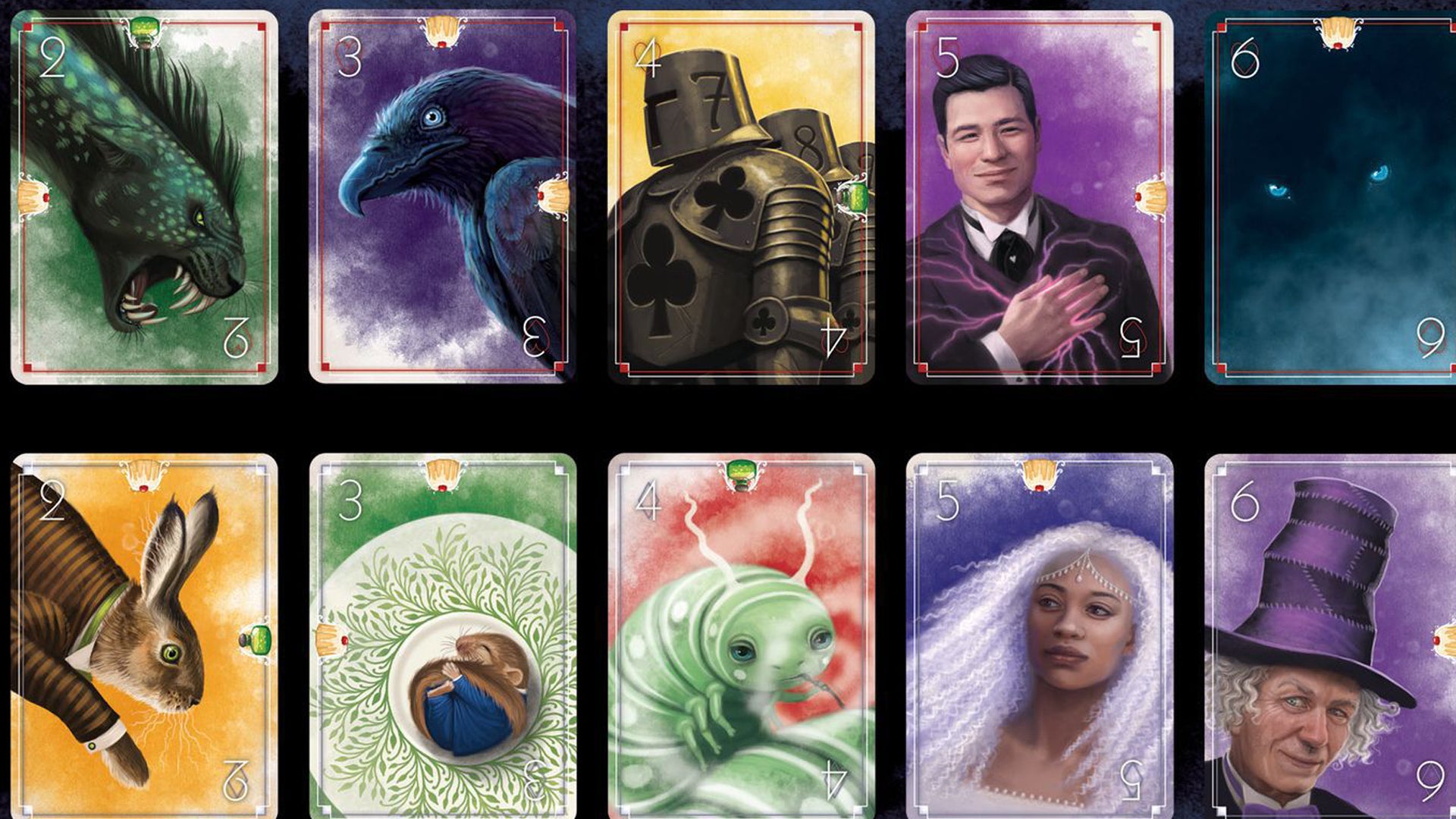Wonderland board game cards