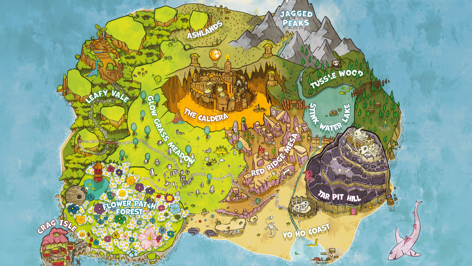 Map of Primordia for Tales of Primordia.
